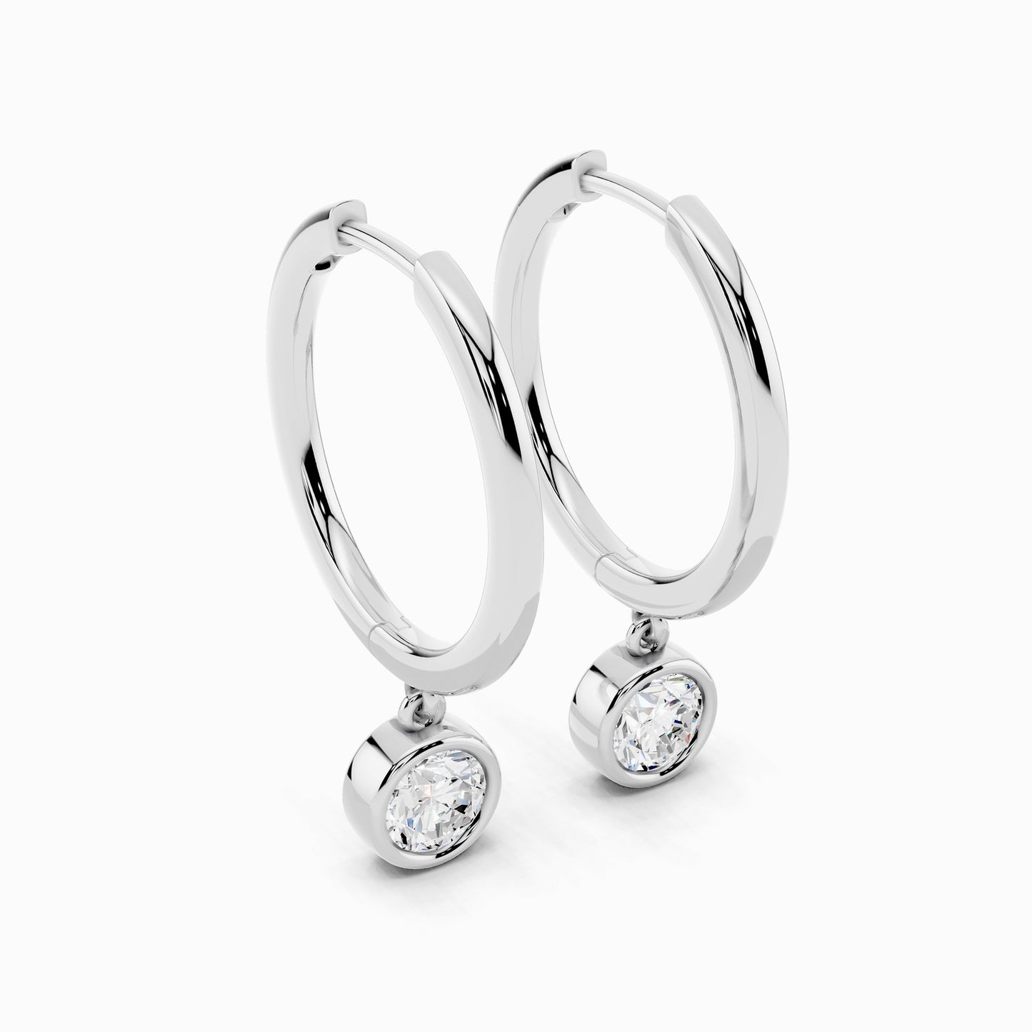 Nolana Round Cut Hoop Earring