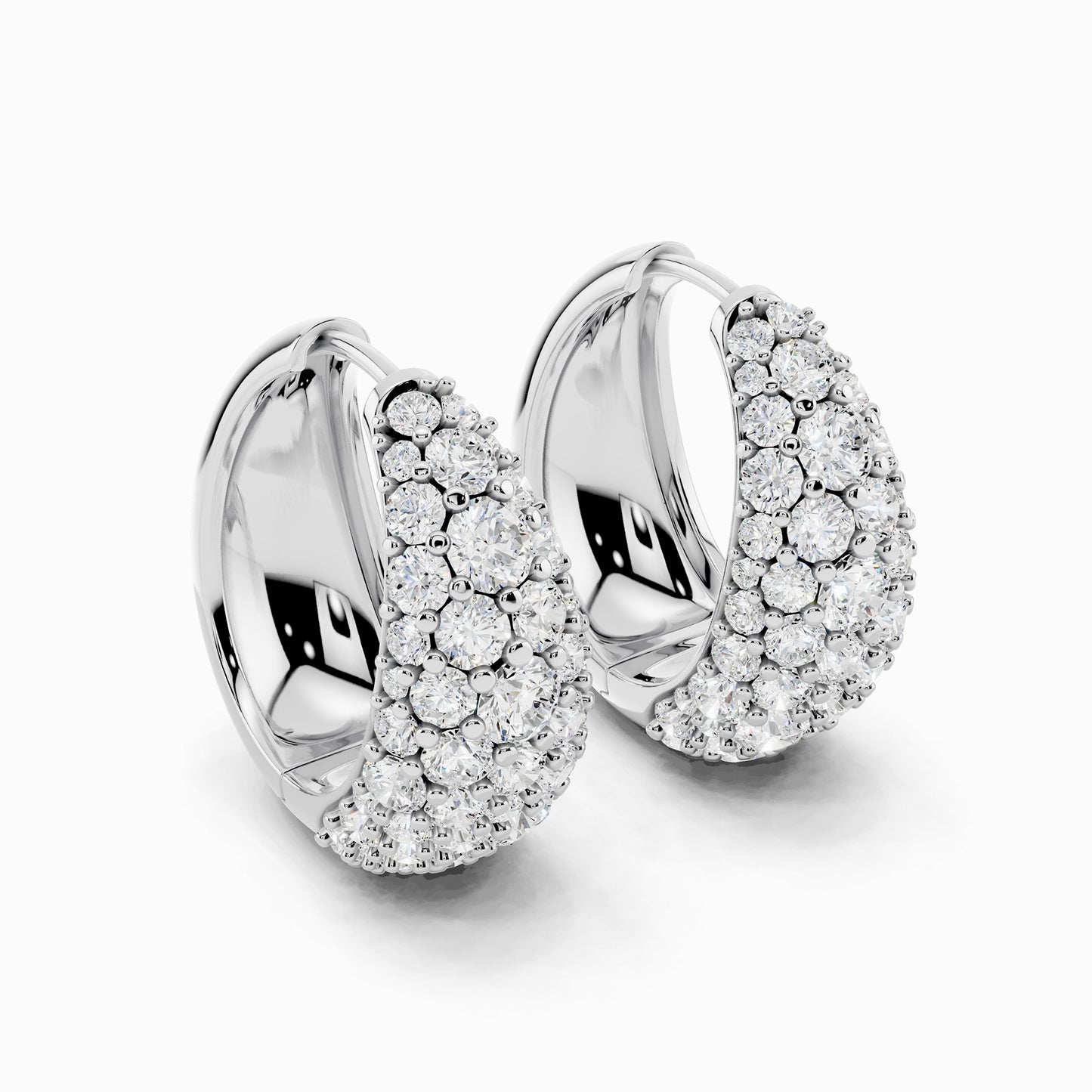 Linaria Round Cut Dome Earring
