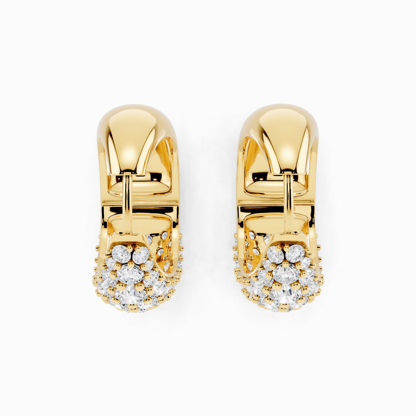 Linaria Round Cut Dome Earring