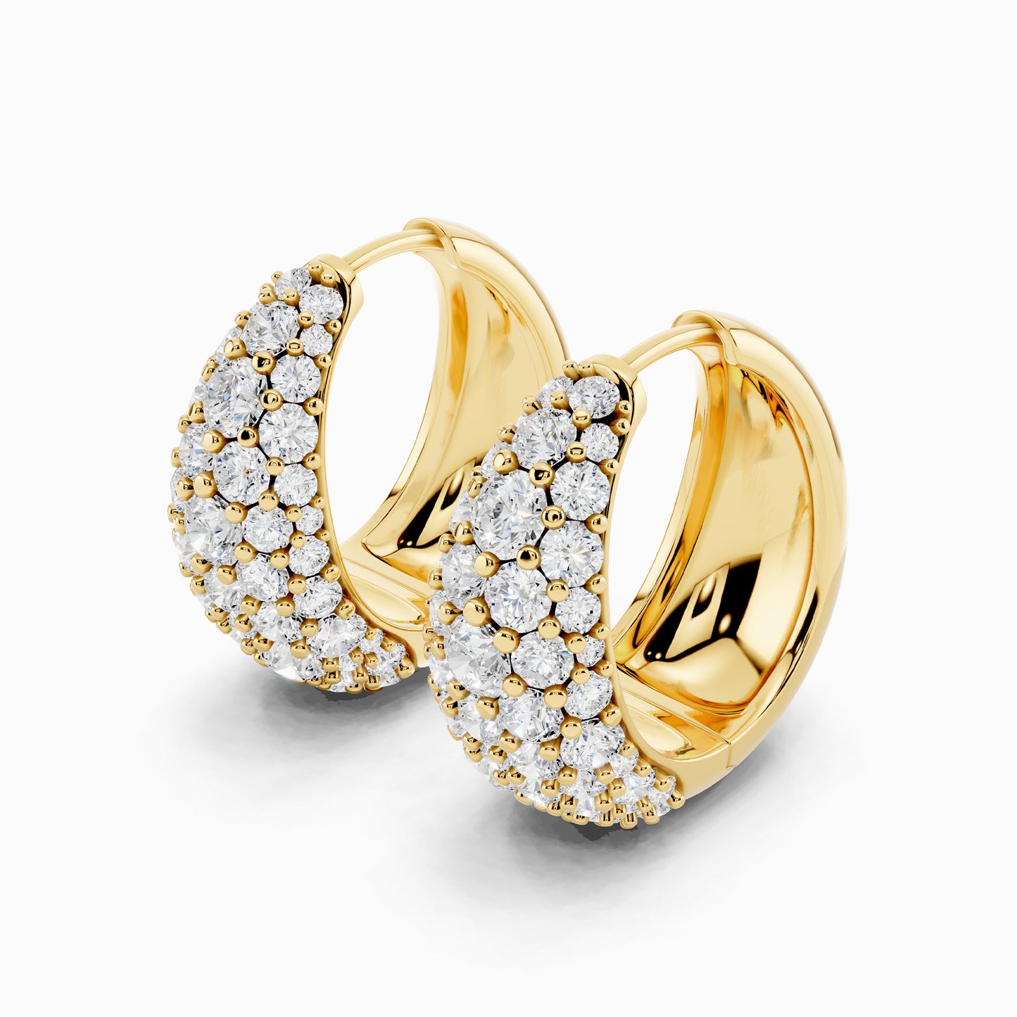 Linaria Round Cut Dome Earring