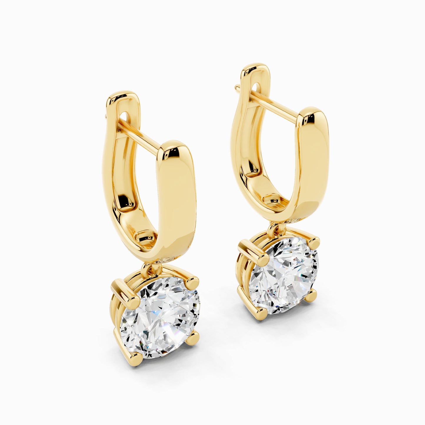 Orlaya Round Cut Hoop Earring