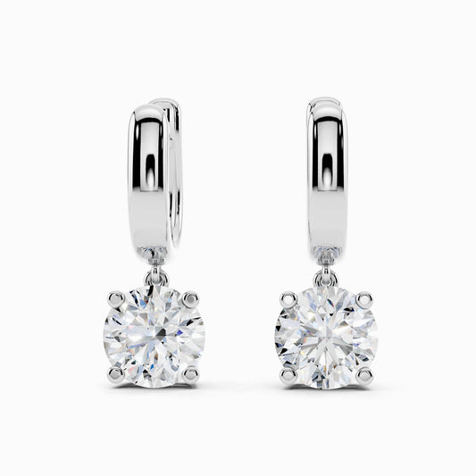 Orlaya Round Cut Hoop Earring