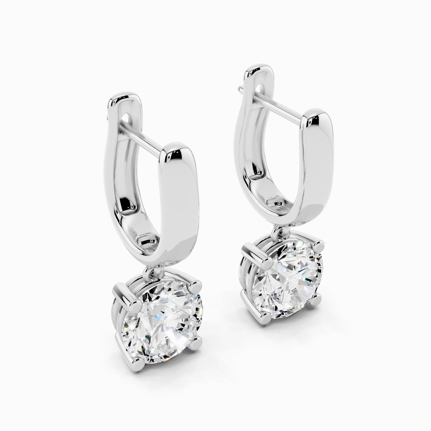 Orlaya Round Cut Hoop Earring