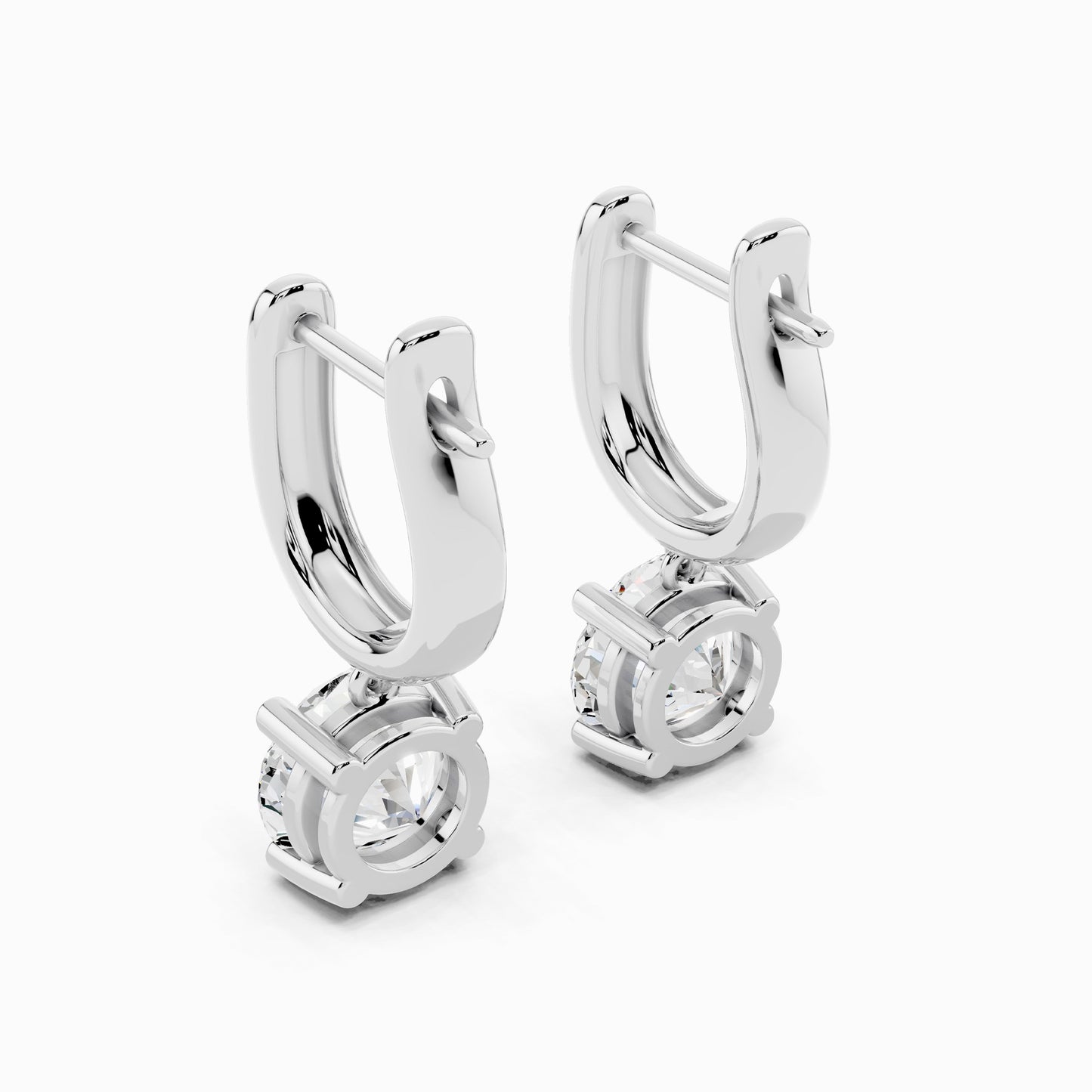 Orlaya Round Cut Hoop Earring