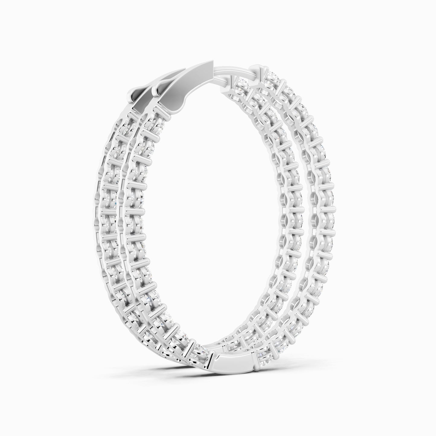 Ammi Round Cut Hoop Earring
