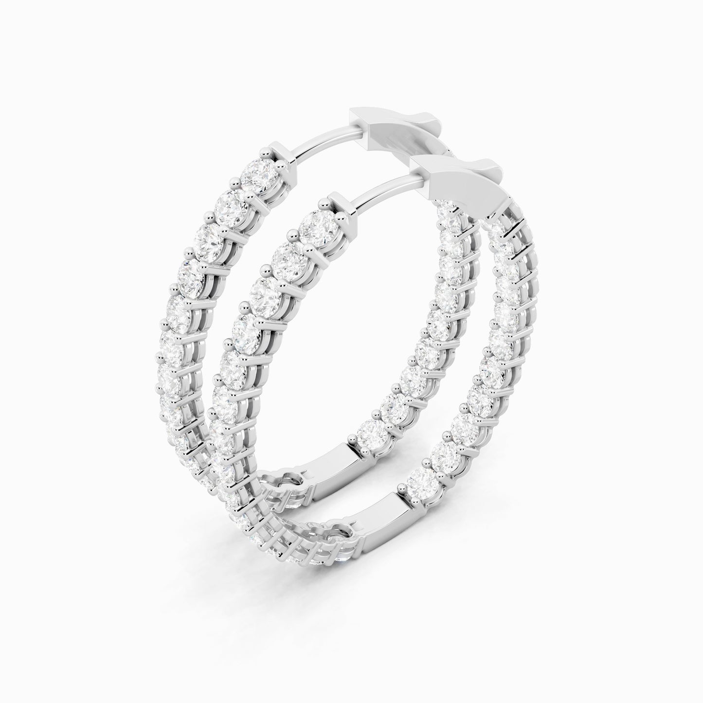 Ammi Round Cut Hoop Earring
