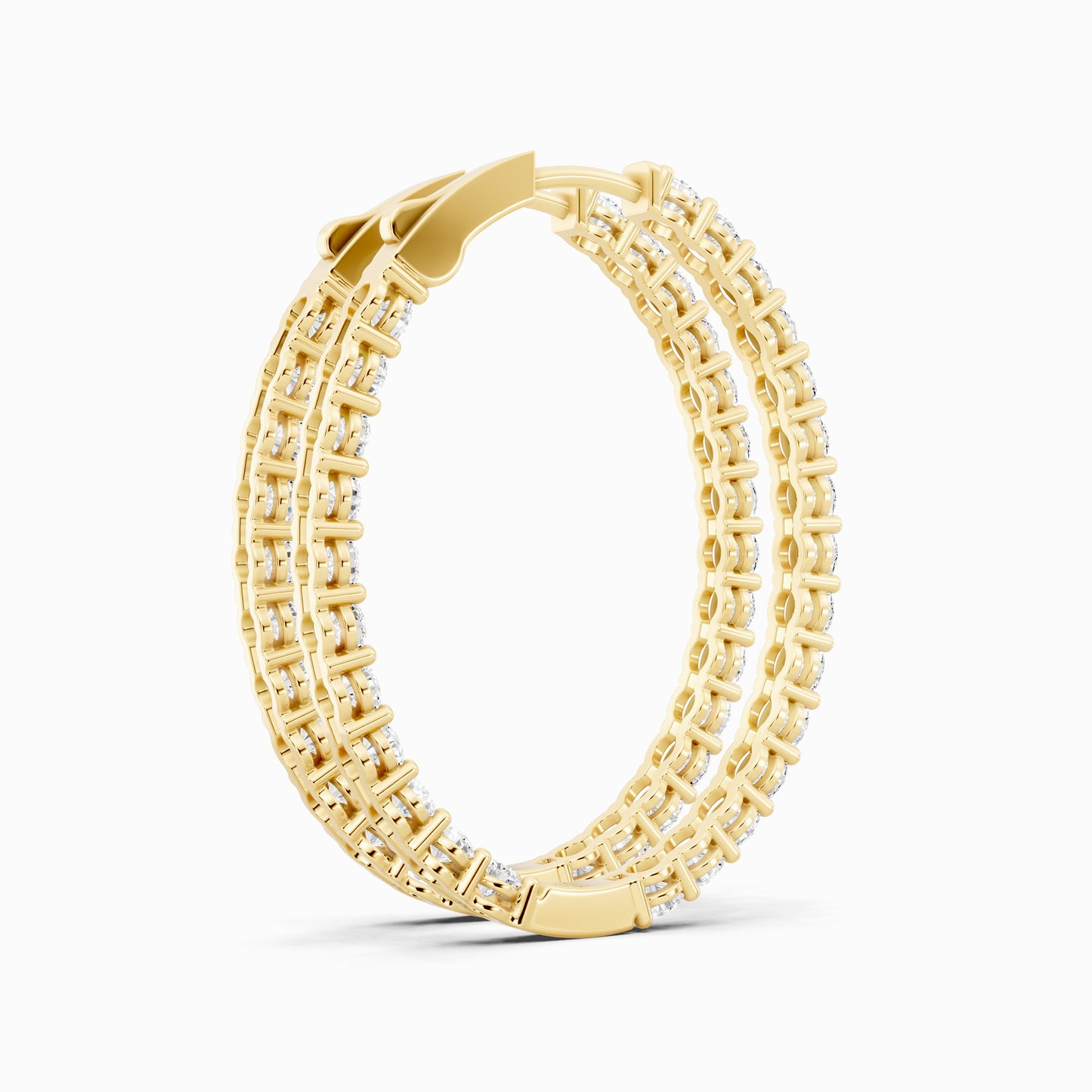 Ammi Round Cut Hoop Earring