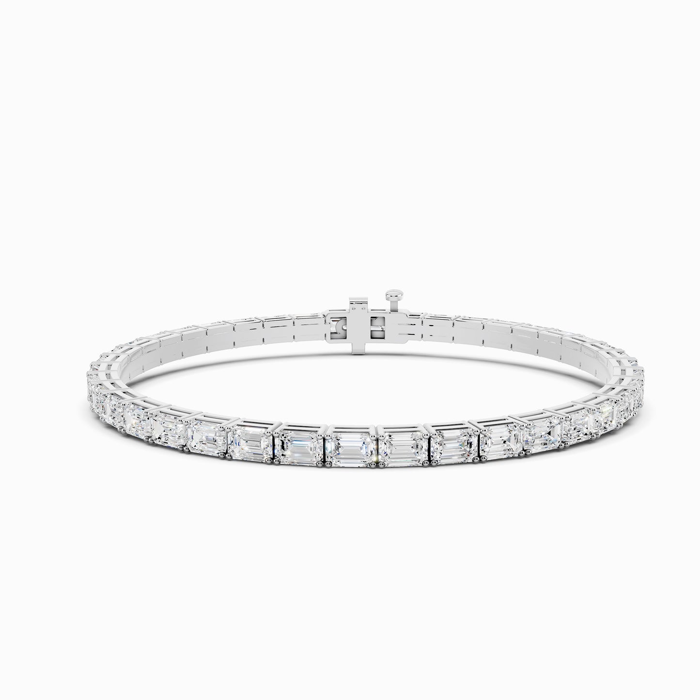 Tansy Emerald Cut Tennis Bracelet