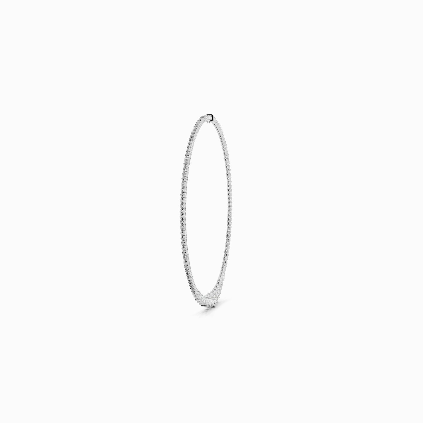 Celosia Round Cut Tennis Necklace