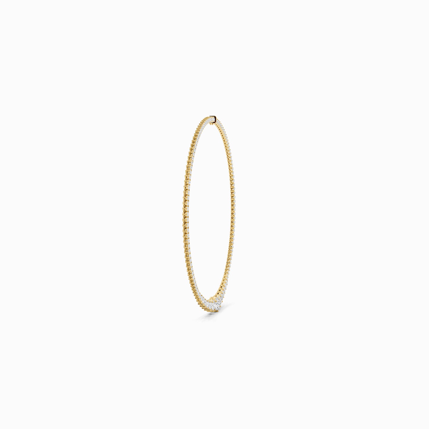 Celosia Round Cut Tennis Necklace