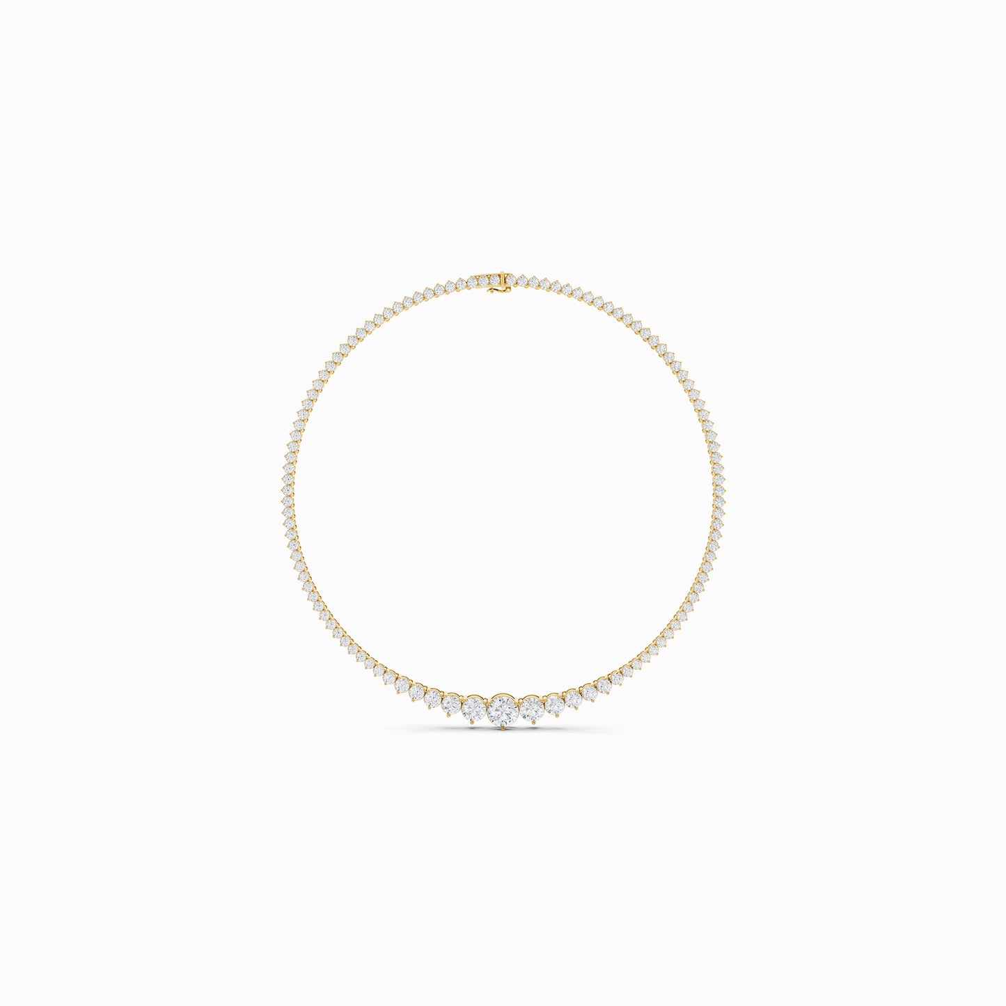 Celosia Round Cut Tennis Necklace