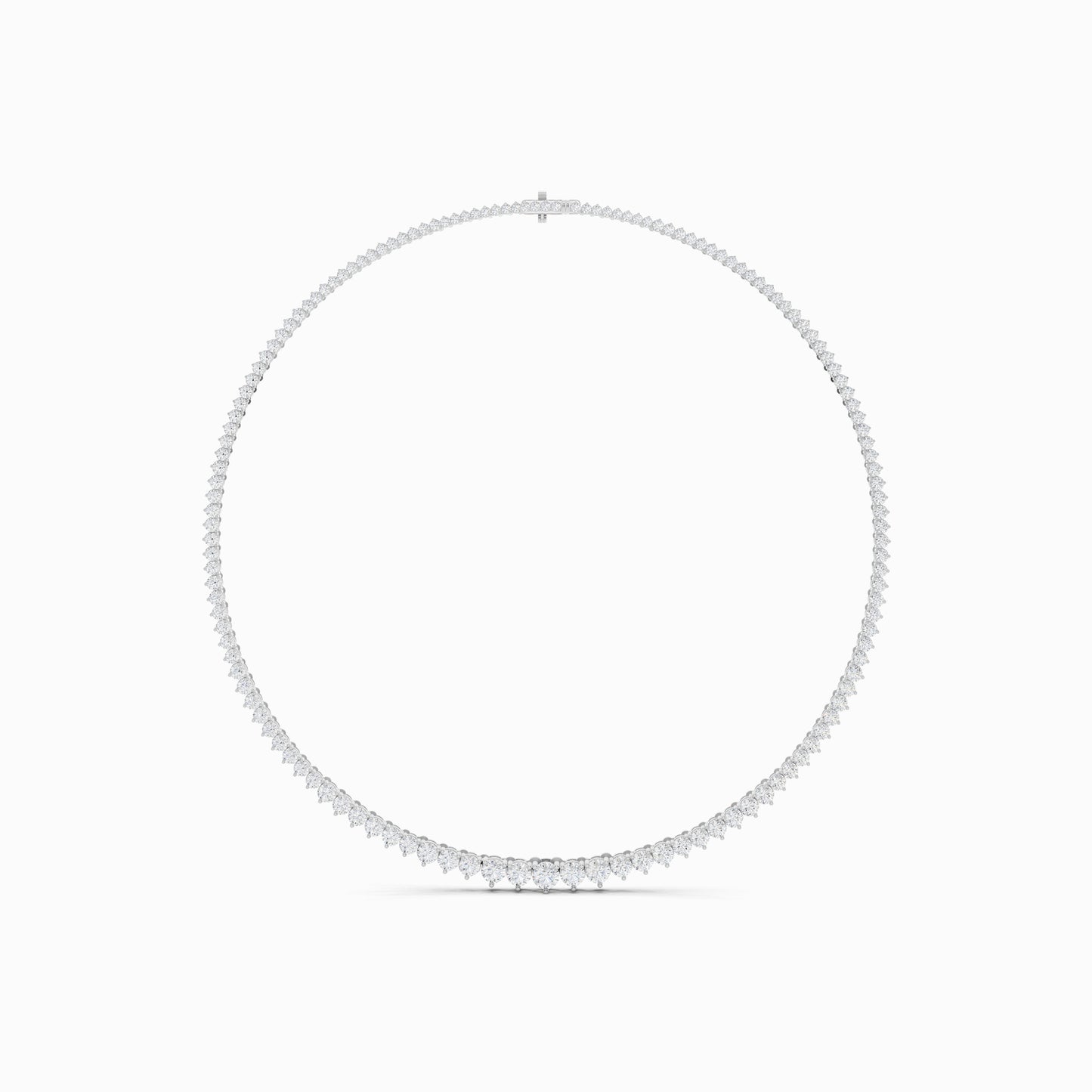 Gilia Round Cut Tennis Necklace