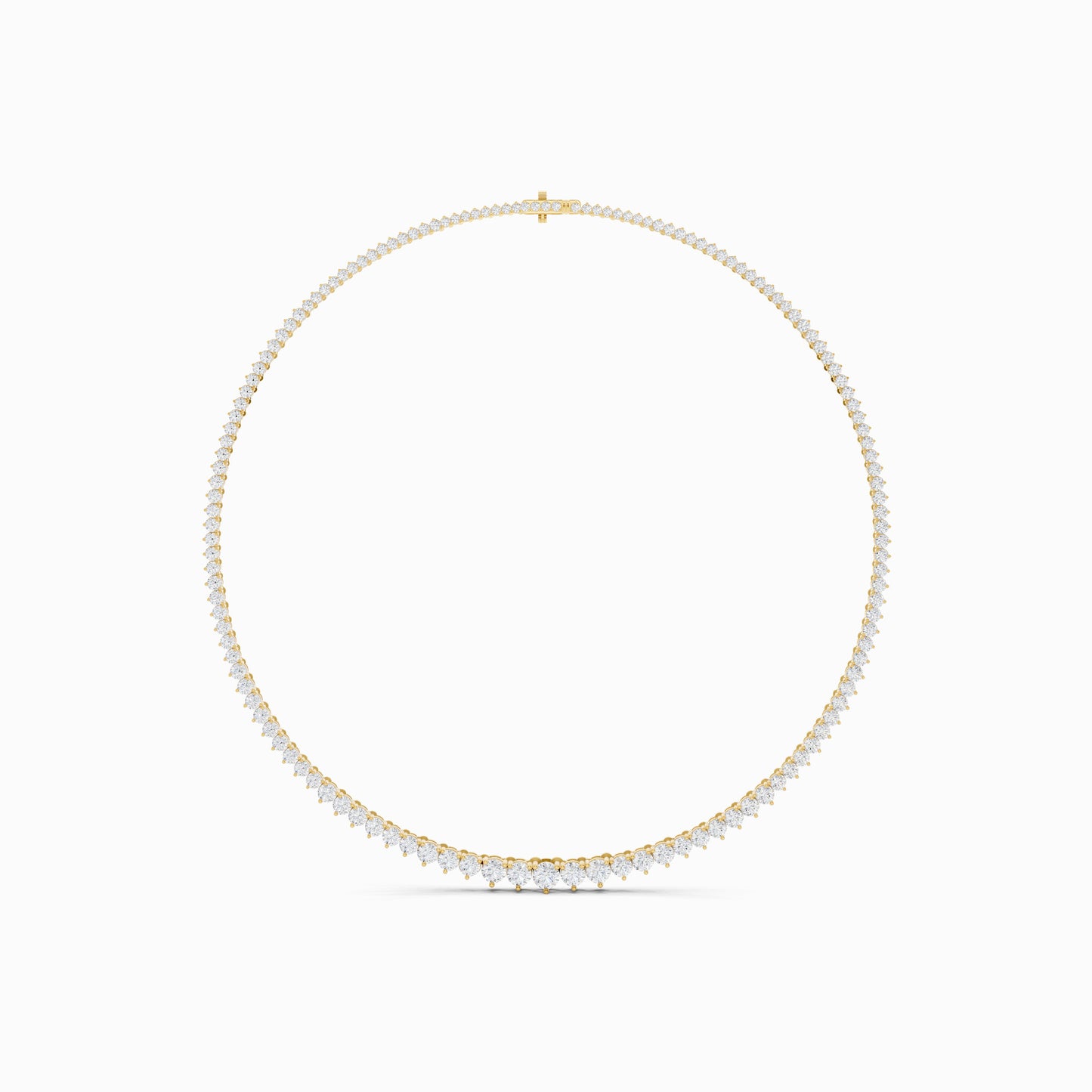 Gilia Round Cut Tennis Necklace