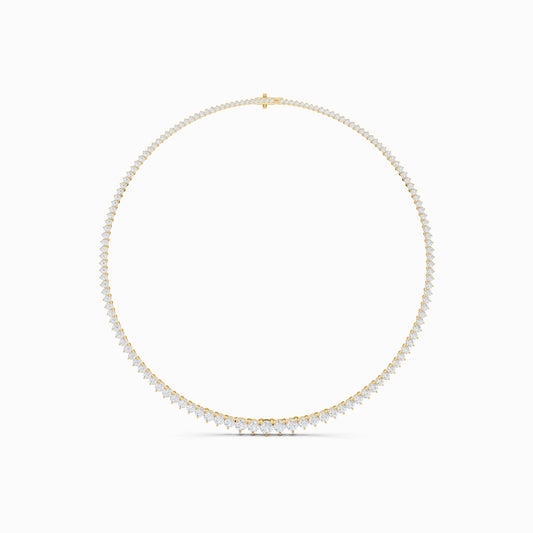 Gilia Round Cut Tennis Necklace