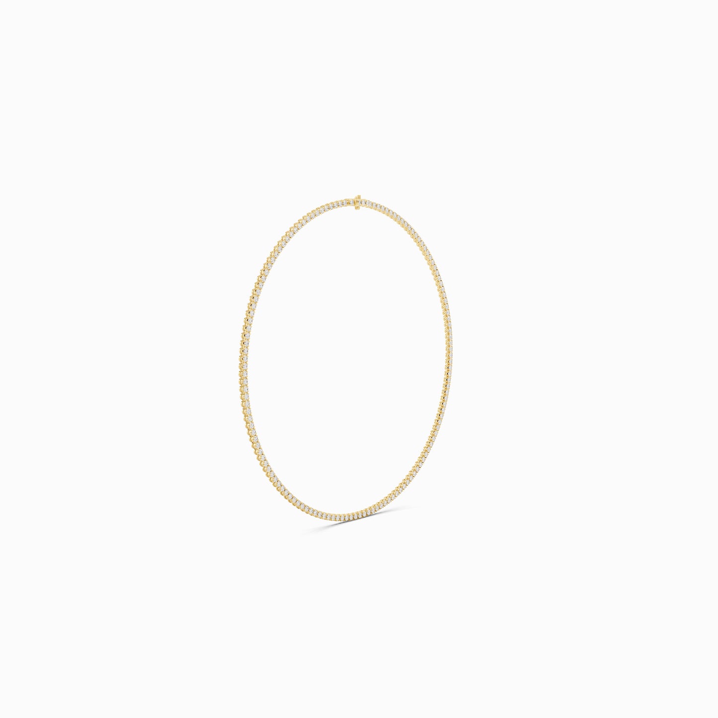 Salvia Round Cut Tennis Necklace