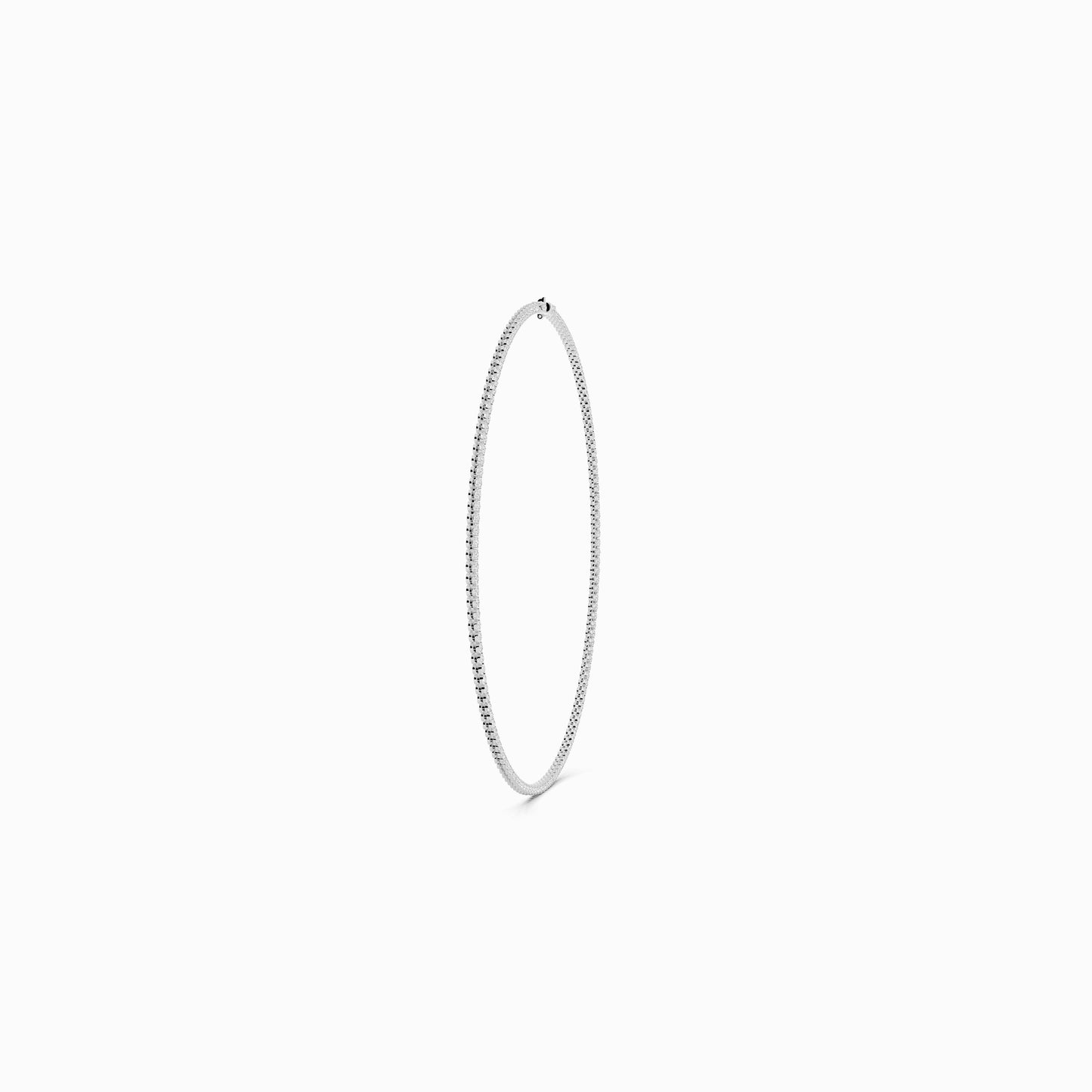 Salvia Round Cut Tennis Necklace