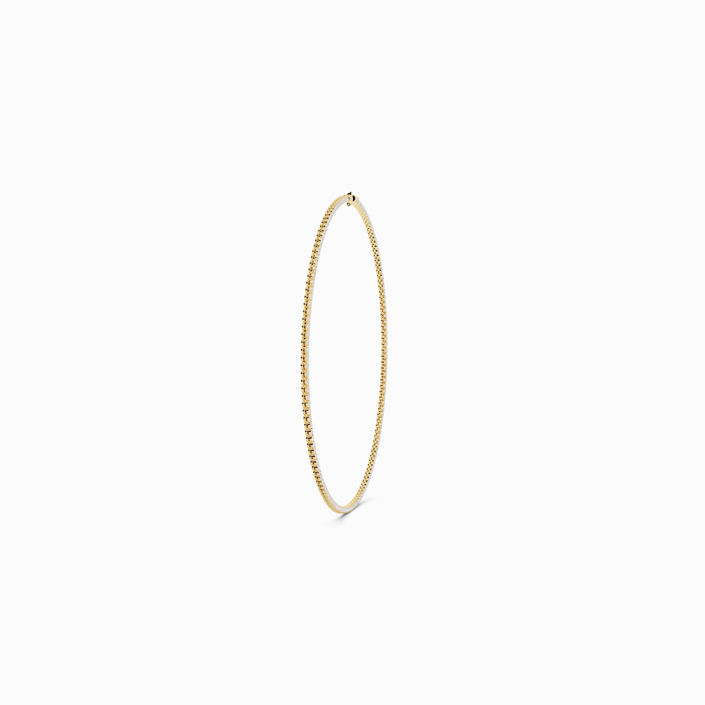 Salvia Round Cut Tennis Necklace