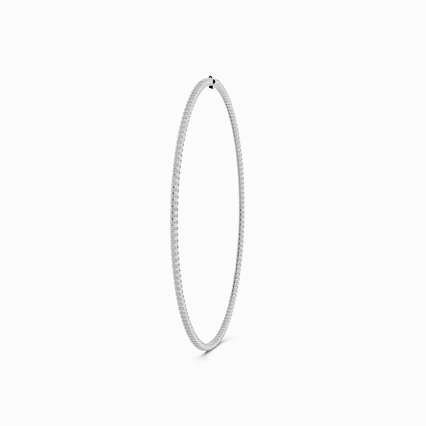 Malva Round Cut Tennis Necklace