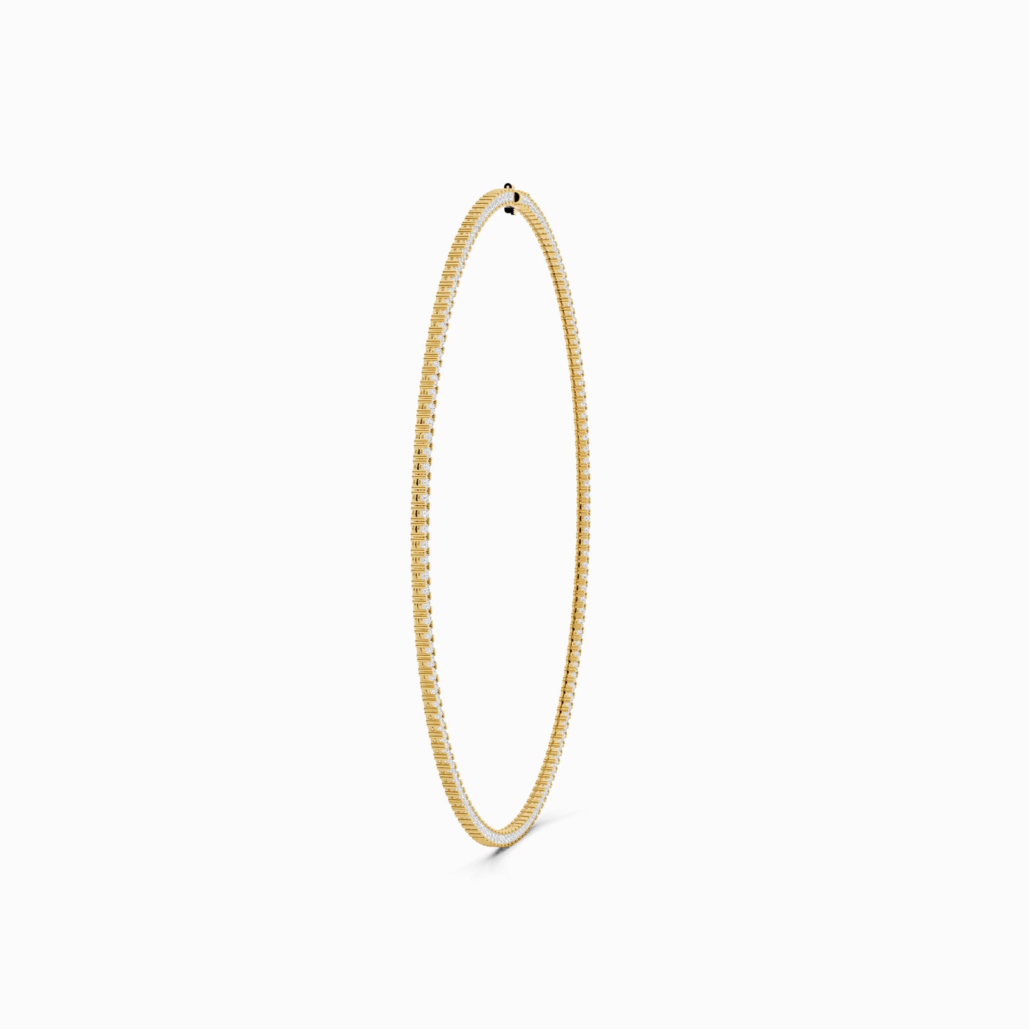Malva Round Cut Tennis Necklace