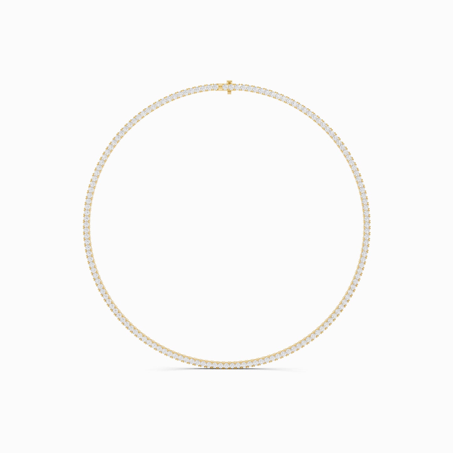 Malva Round Cut Tennis Necklace