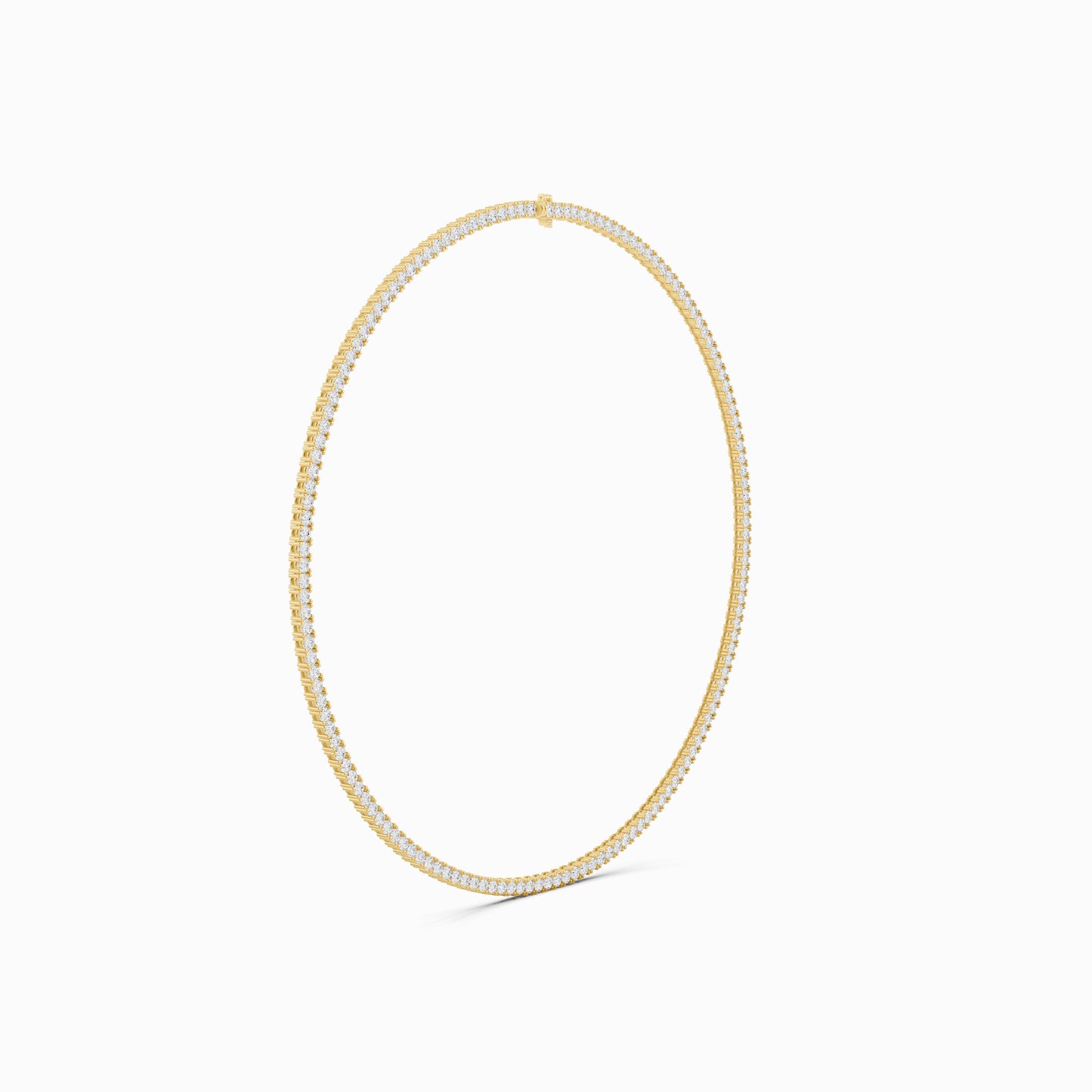 Malva Round Cut Tennis Necklace