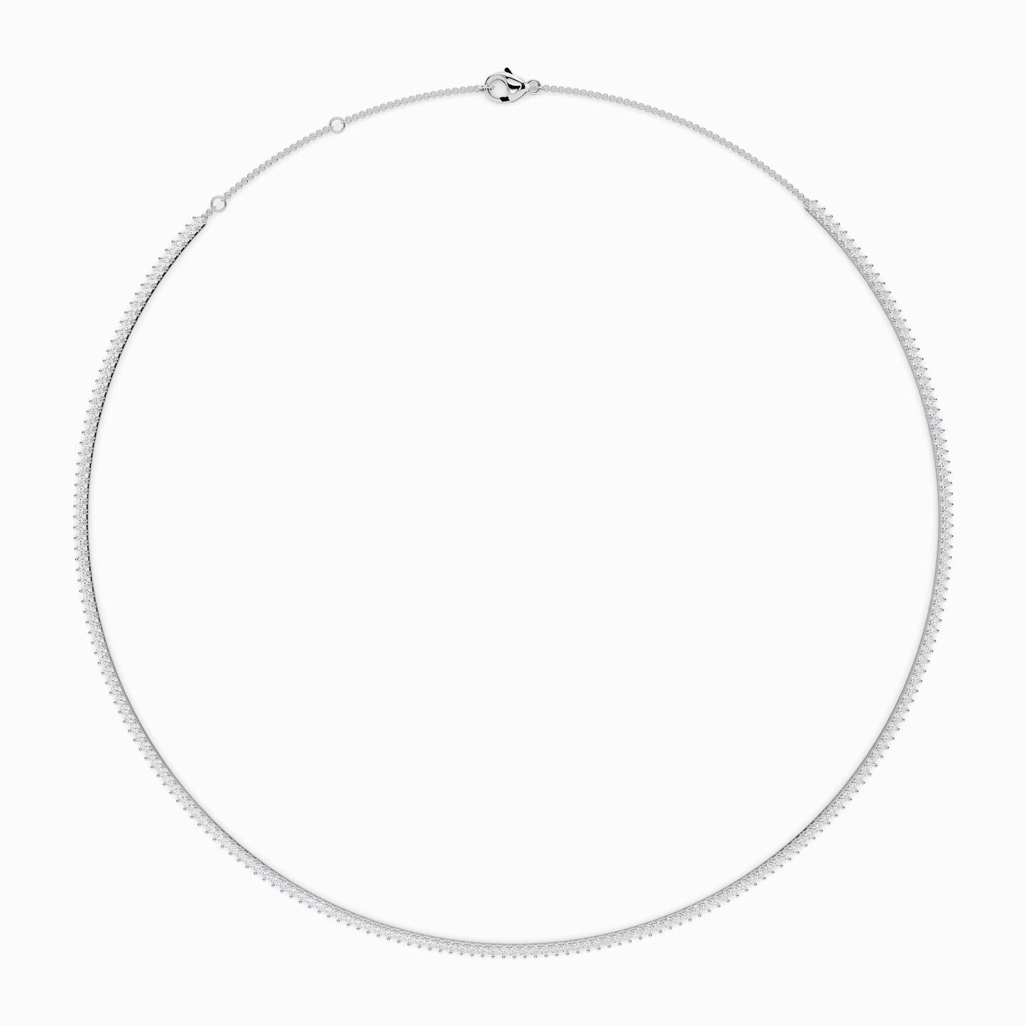 Eglantine Round Cut Tennis Necklace