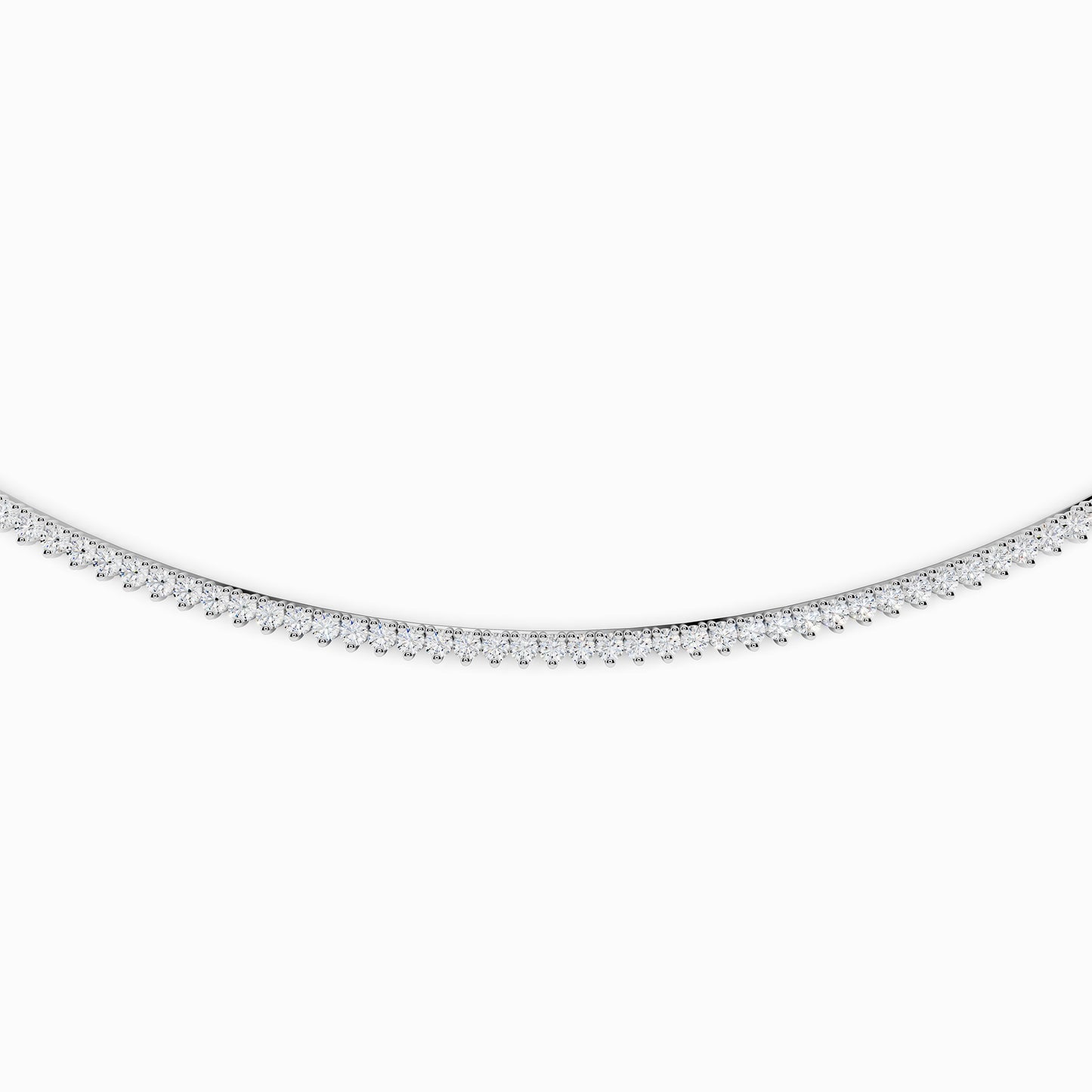 Eglantine Round Cut Tennis Necklace