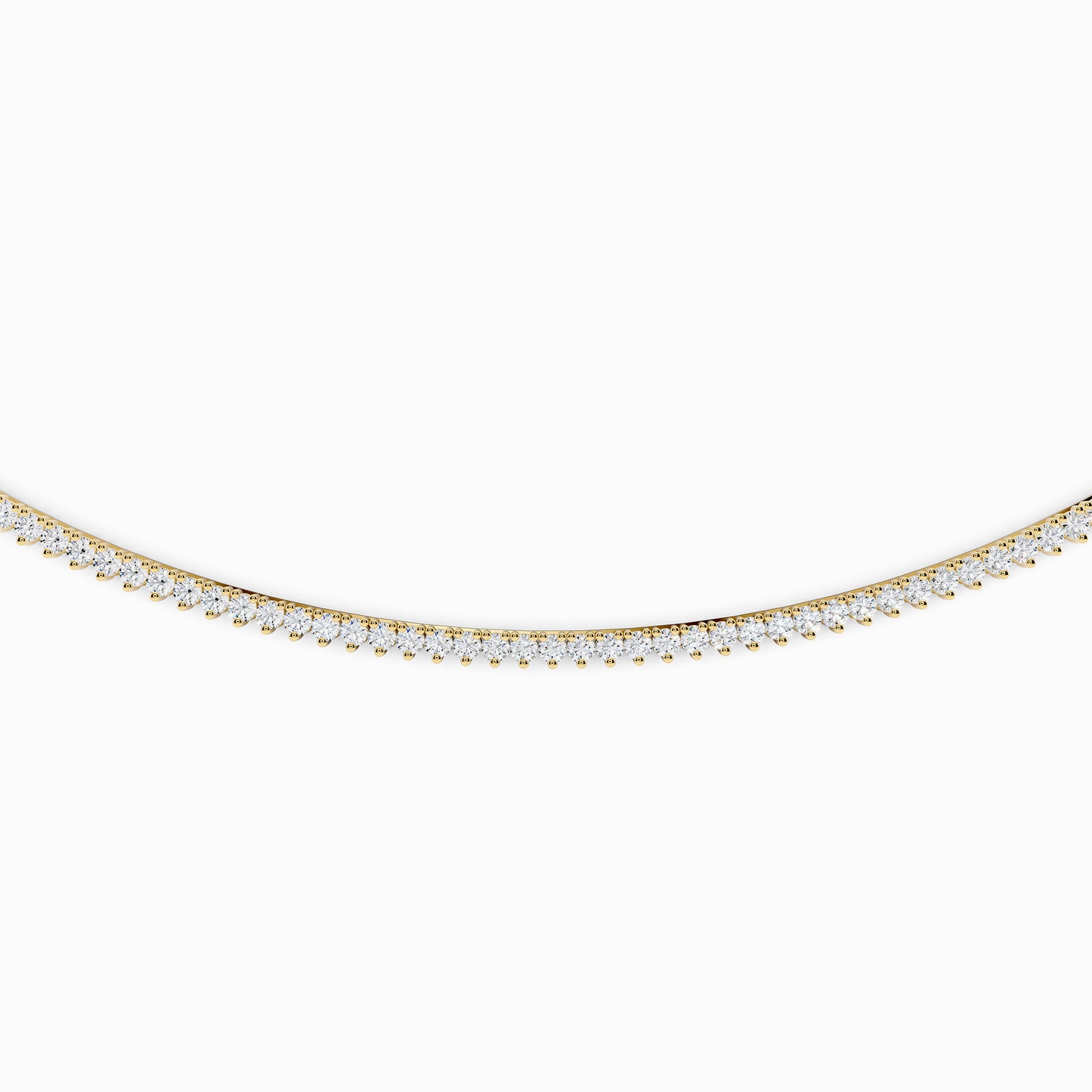 Eglantine Round Cut Tennis Necklace