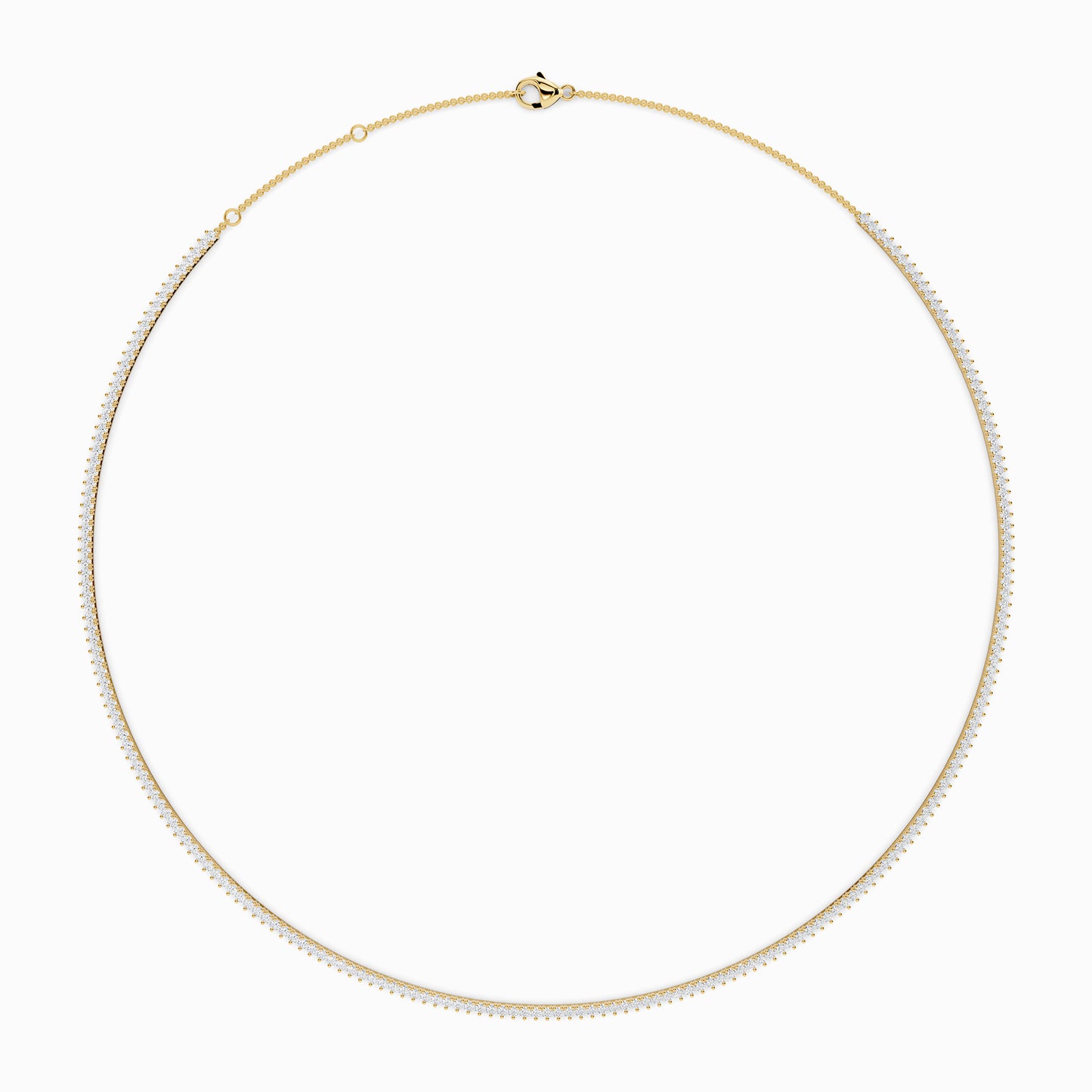 Eglantine Round Cut Tennis Necklace