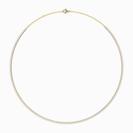 Eglantine Round Cut Tennis Necklace