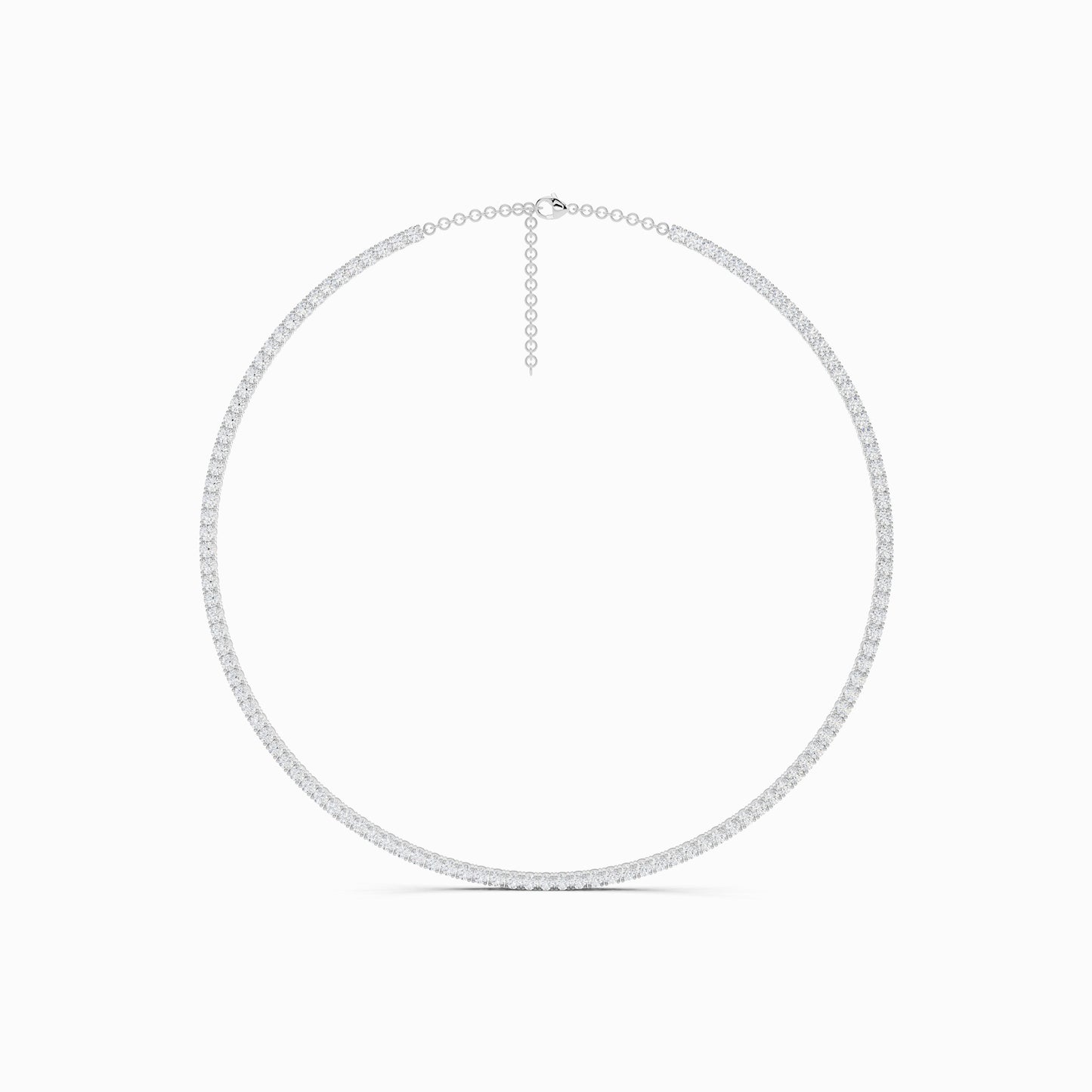 Anemone Round Cut Tennis Necklace