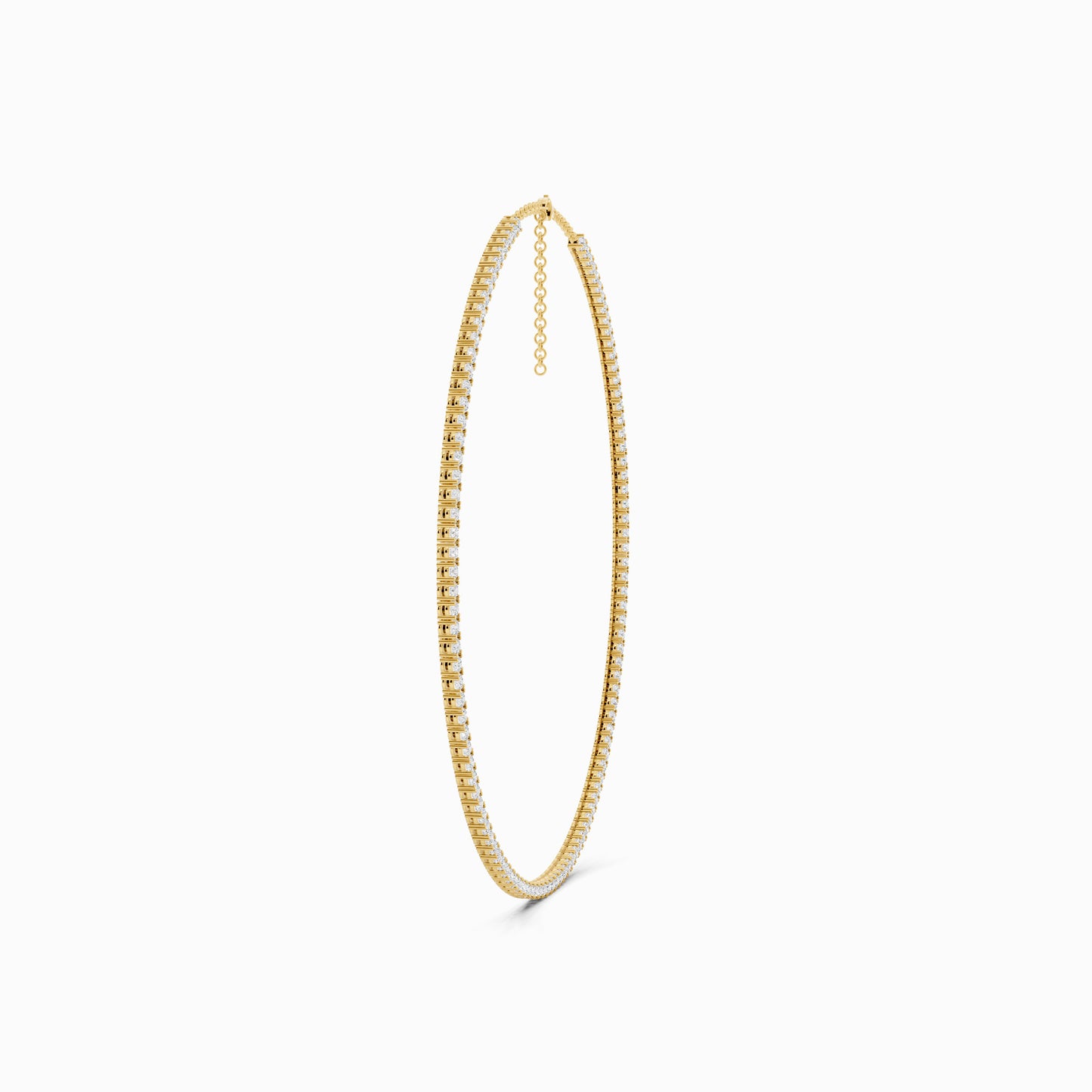 Anemone Round Cut Tennis Necklace
