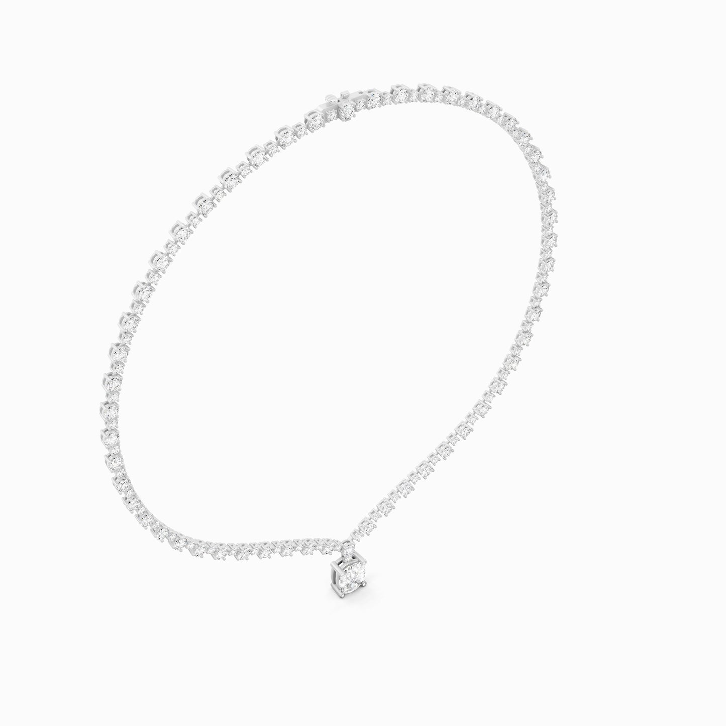 Valeriana Cushion Cut Necklace