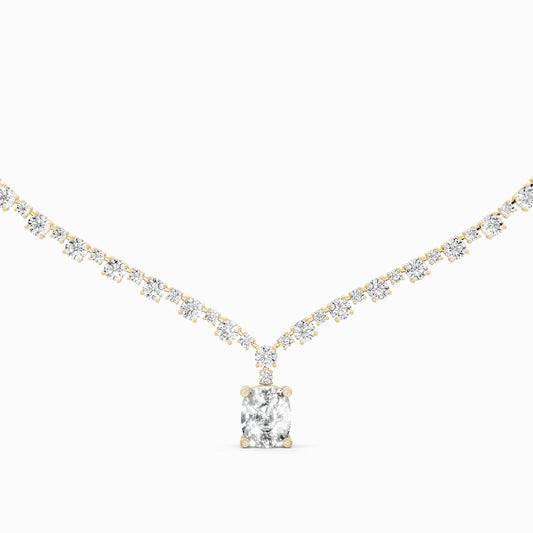 Valeriana Cushion Cut Necklace