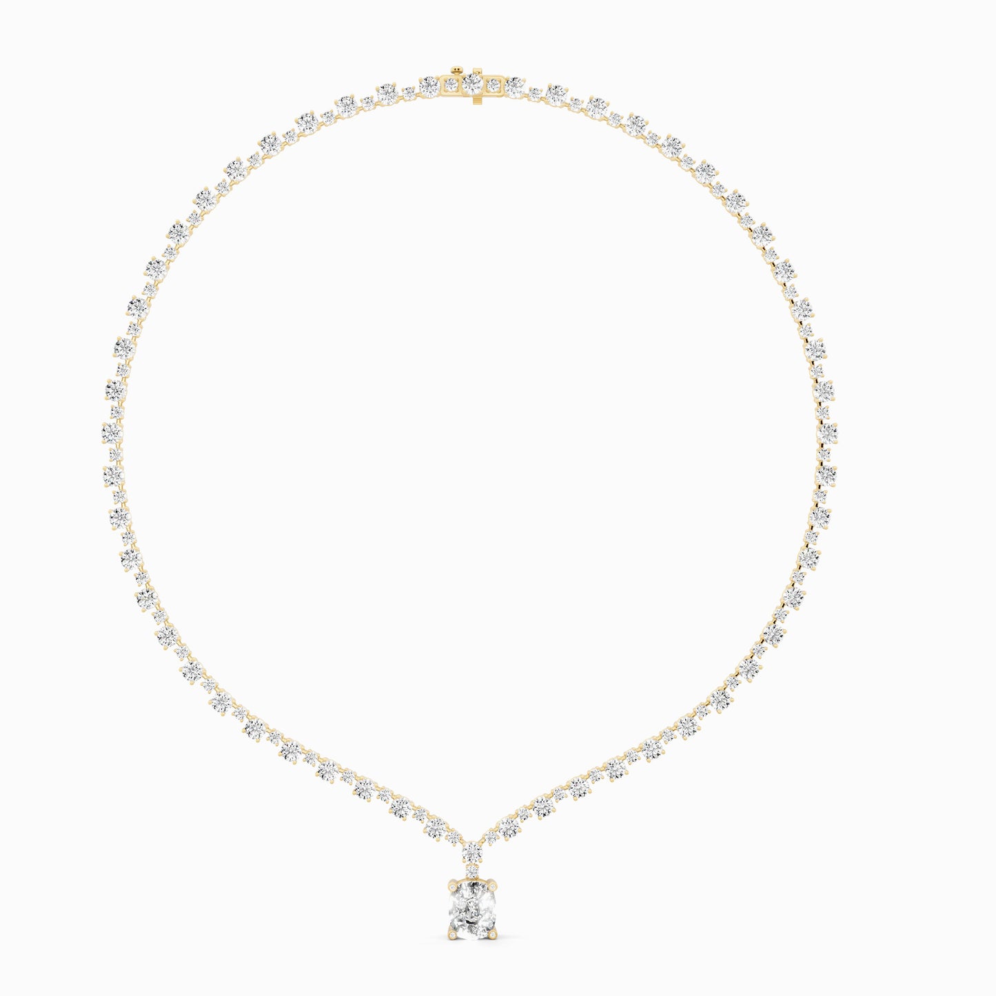 Valeriana Cushion Cut Necklace