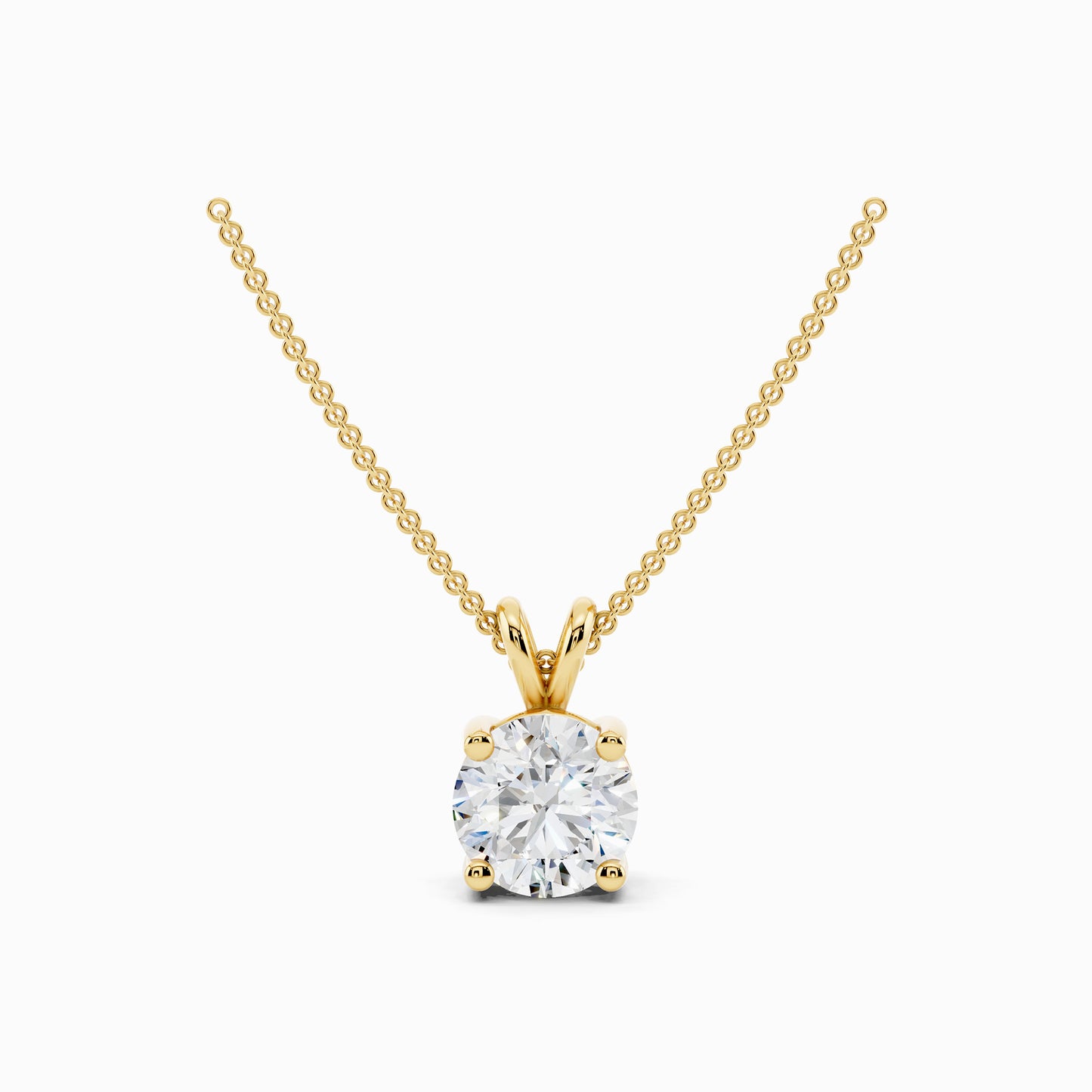 Kalmia Round Cut Solitaire Pendant