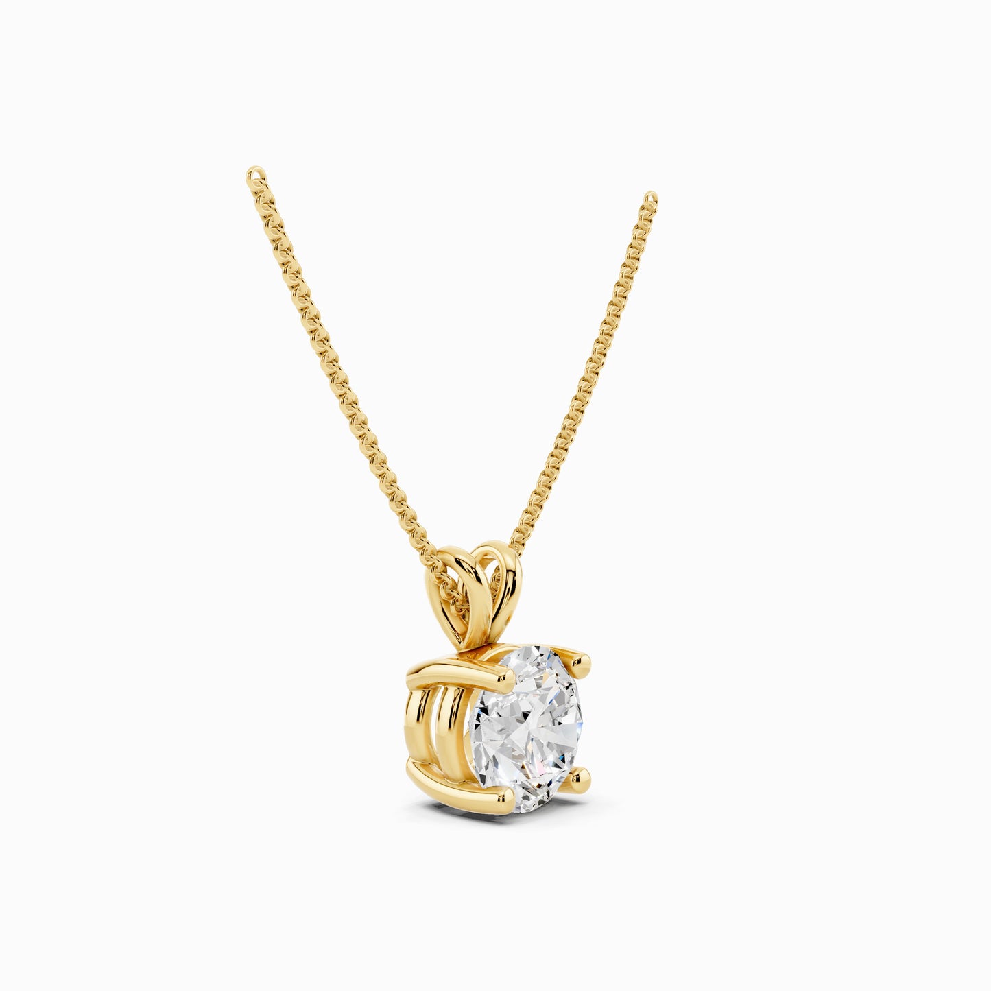 Kalmia Round Cut Solitaire Pendant