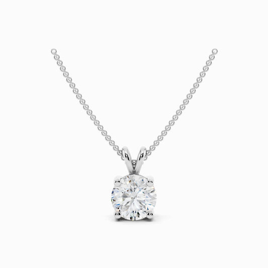 Kalmia Round Cut Solitaire Pendant