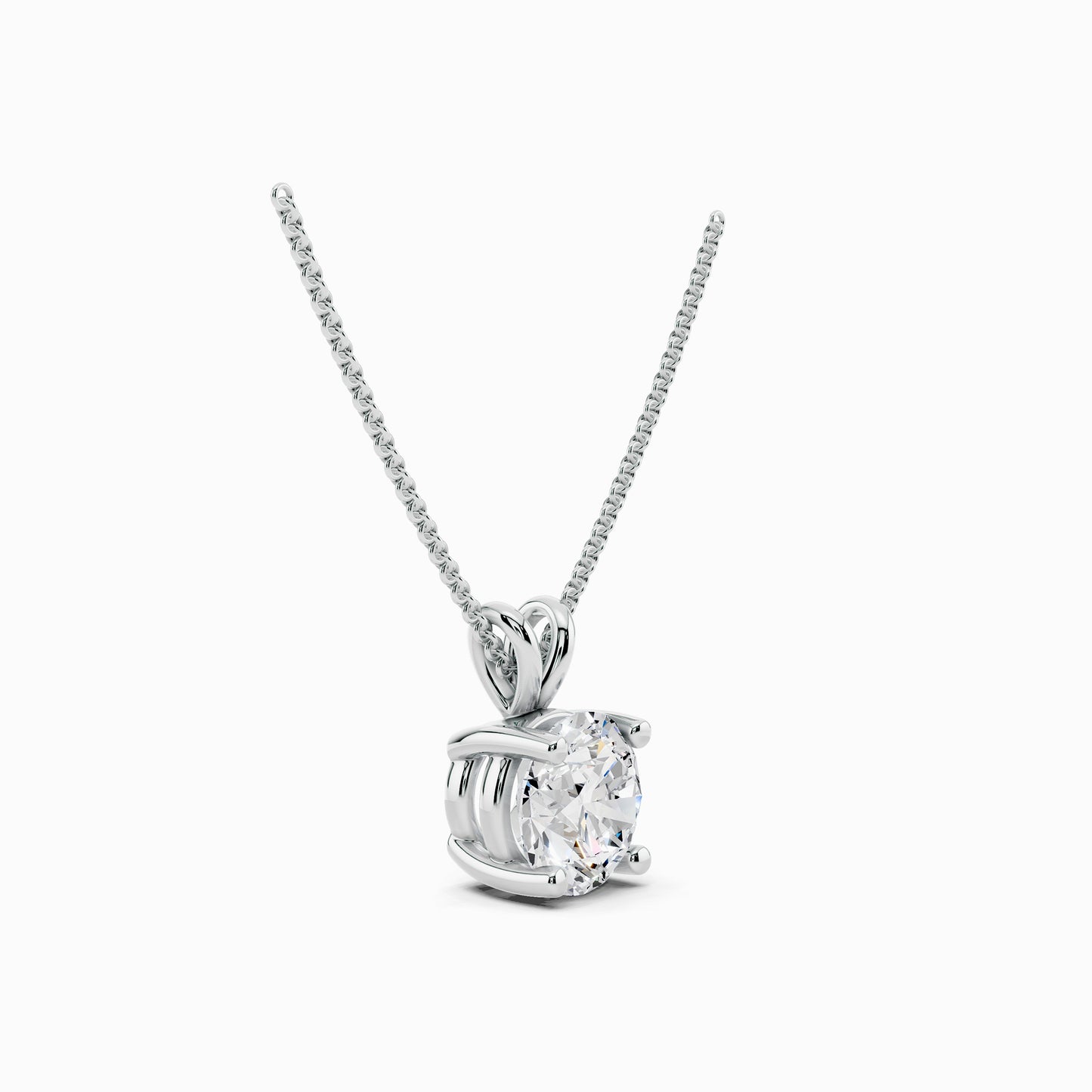 Kalmia Round Cut Solitaire Pendant