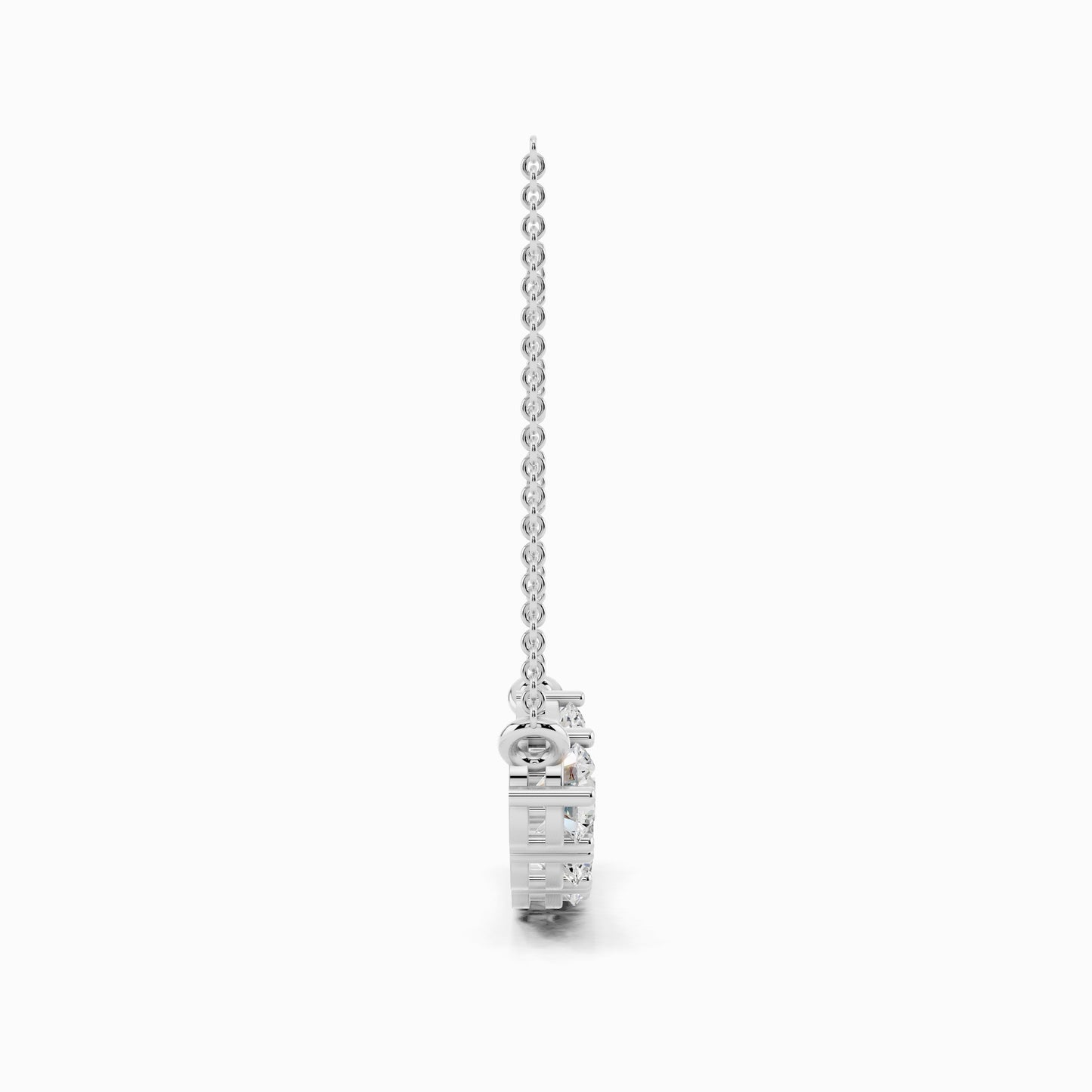 Prunella Seven Stone Round Cut Pendant