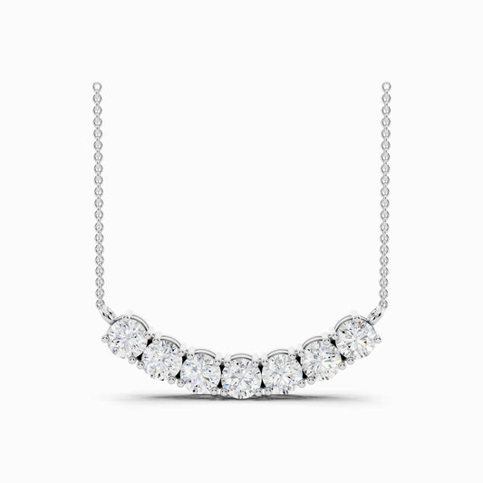 Prunella Seven Stone Round Cut Pendant