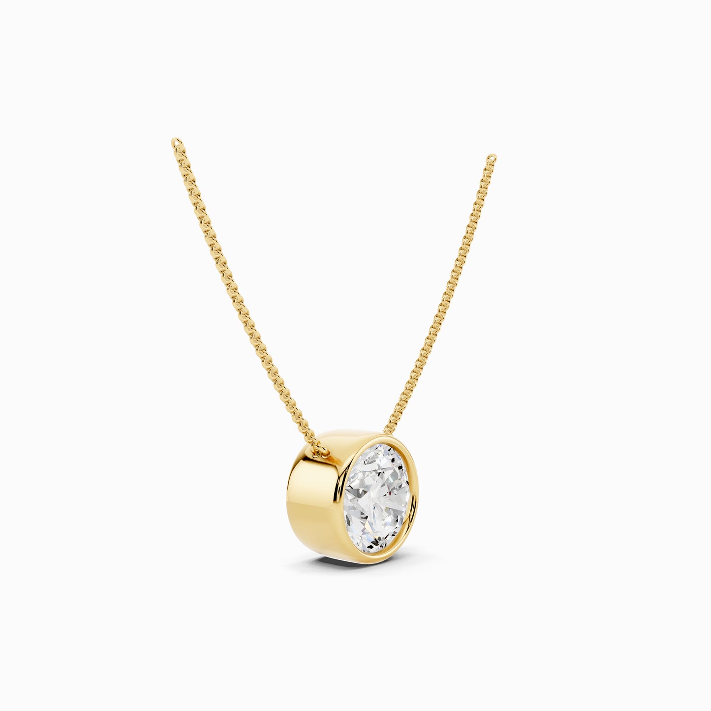 Amaryllis Round Cut Solitaire Pendant