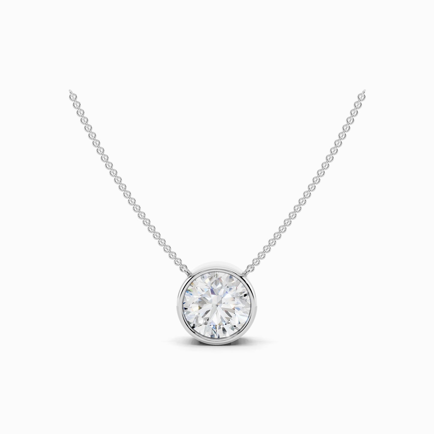 Amaryllis Round Cut Solitaire Pendant