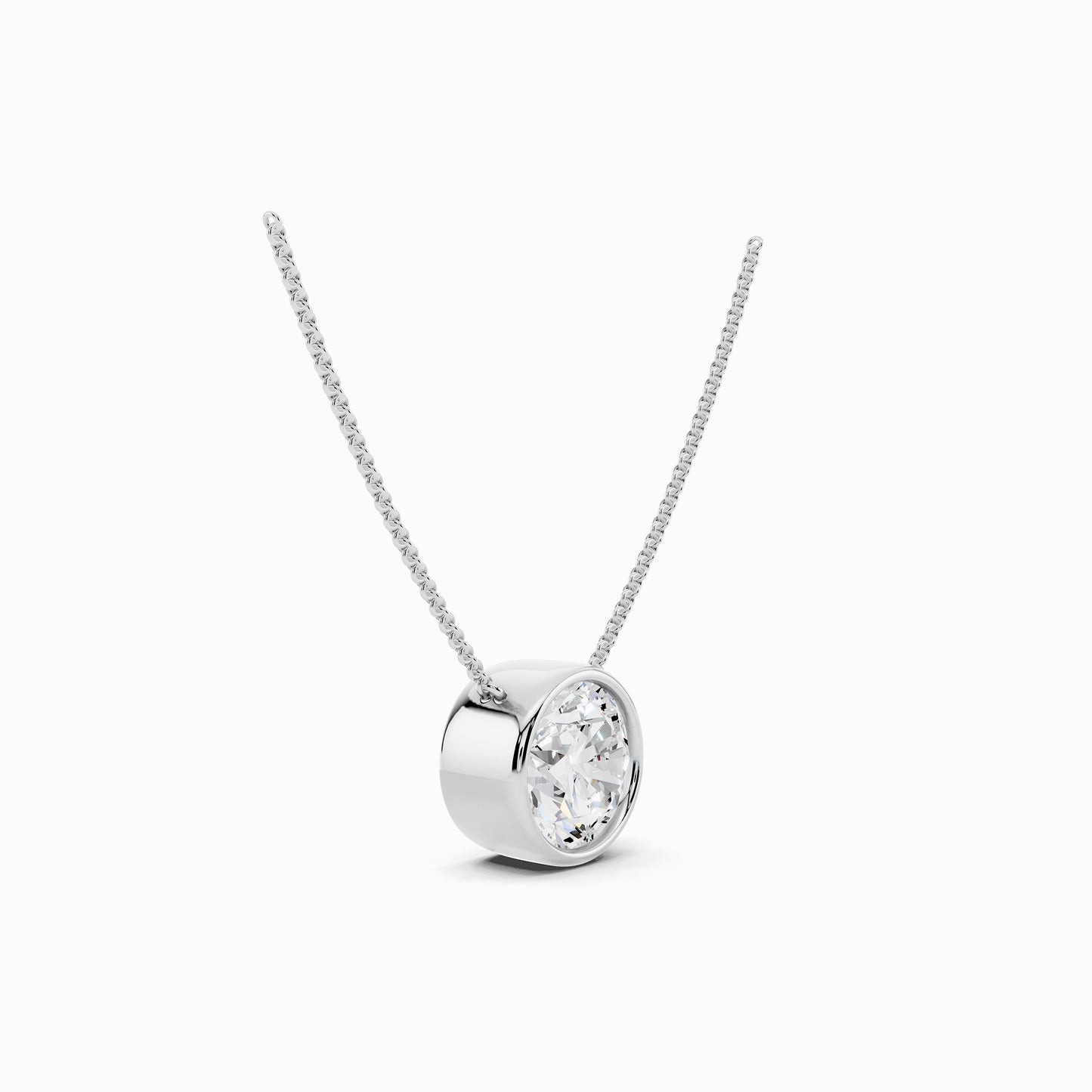 Amaryllis Round Cut Solitaire Pendant