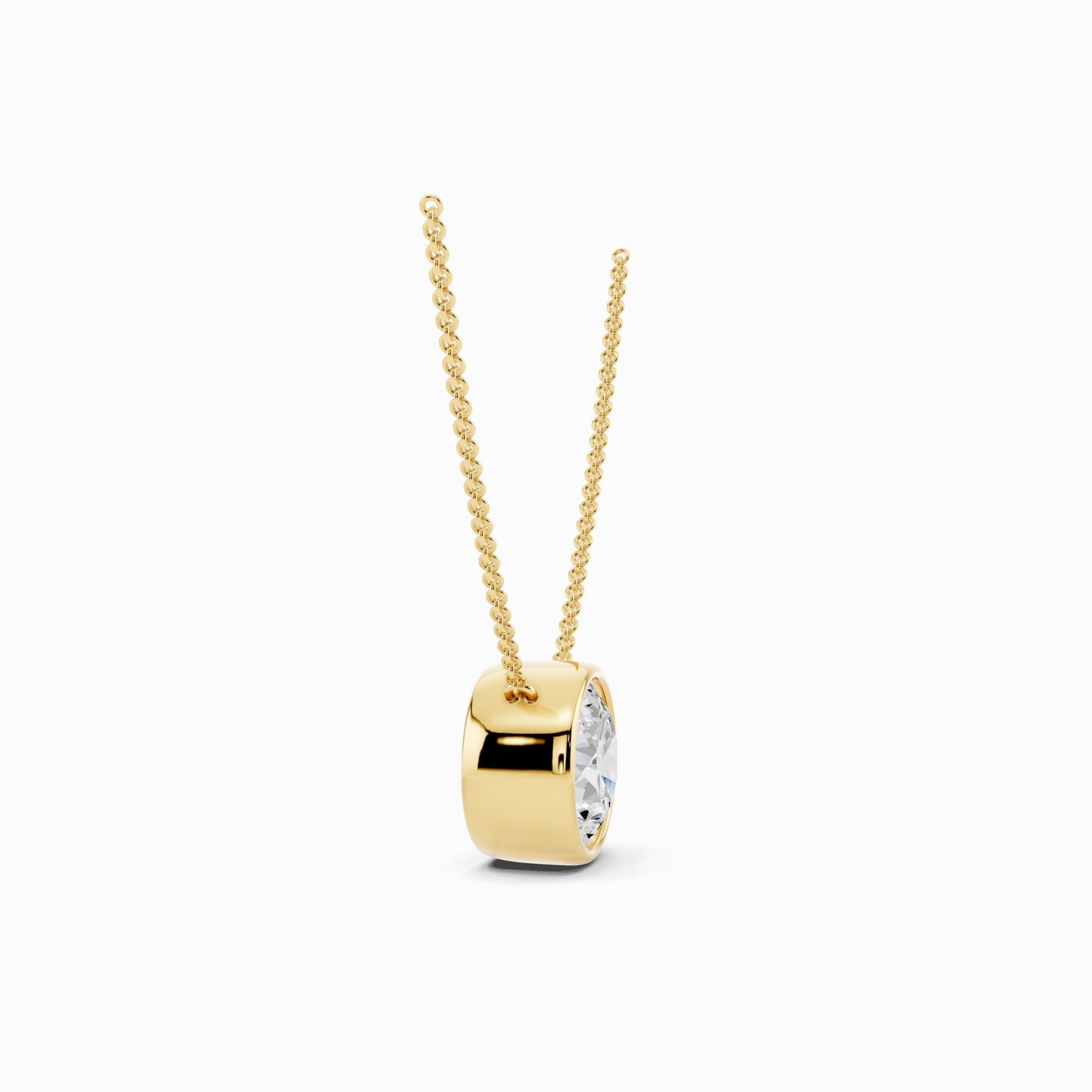 Amaryllis Round Cut Solitaire Pendant