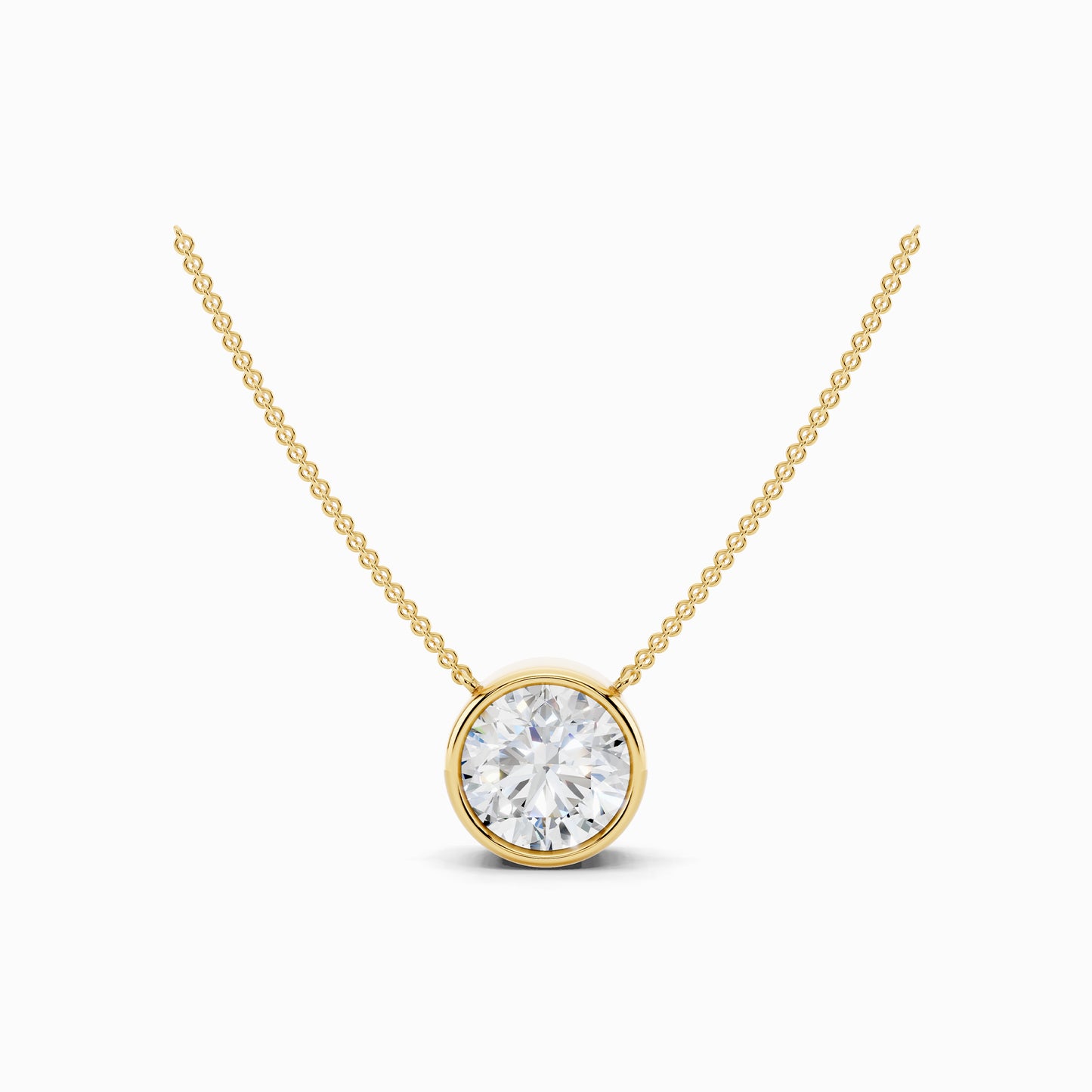 Amaryllis Round Cut Solitaire Pendant