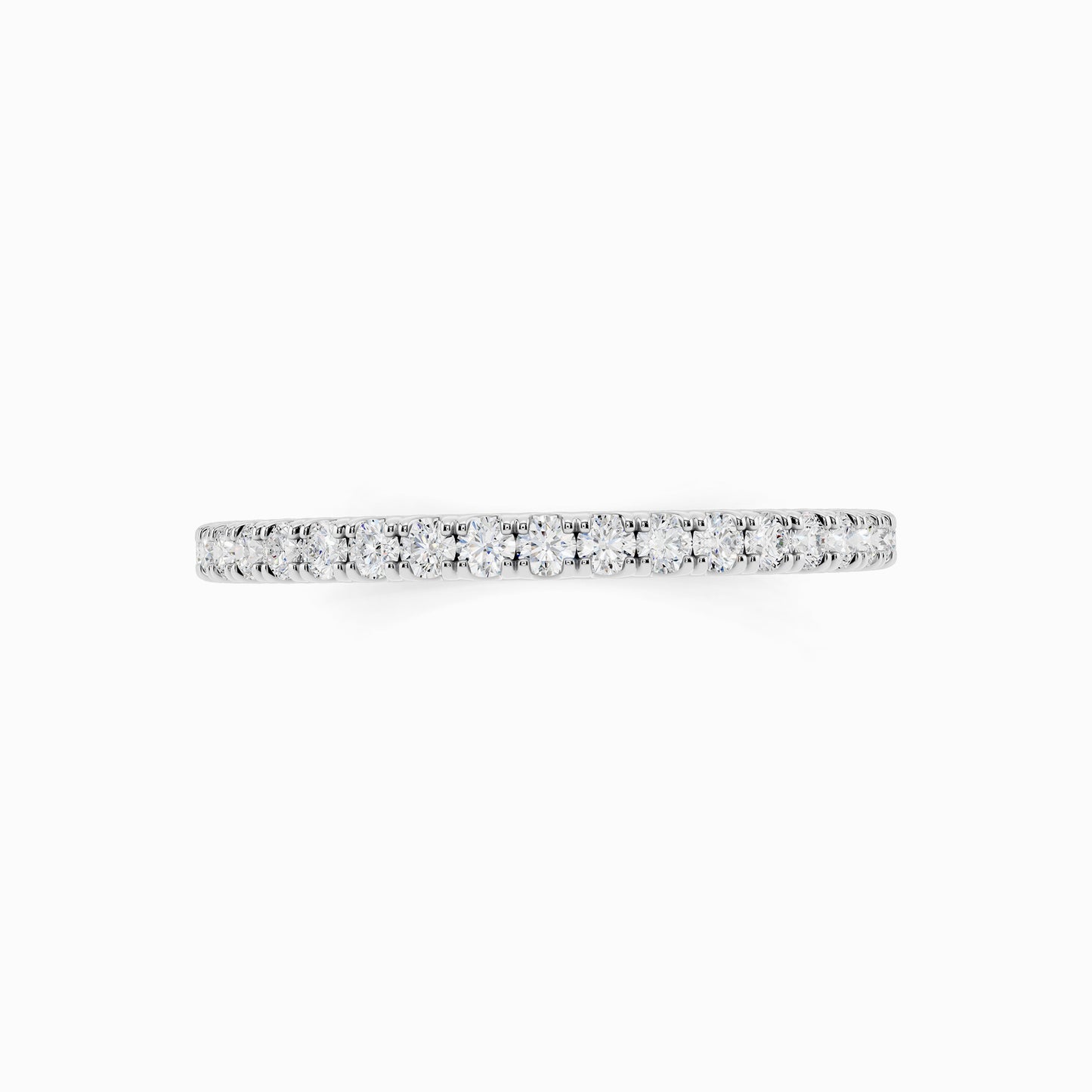 Roseline Half Eternity 0.21 Carat Round Cut Wedding Ring