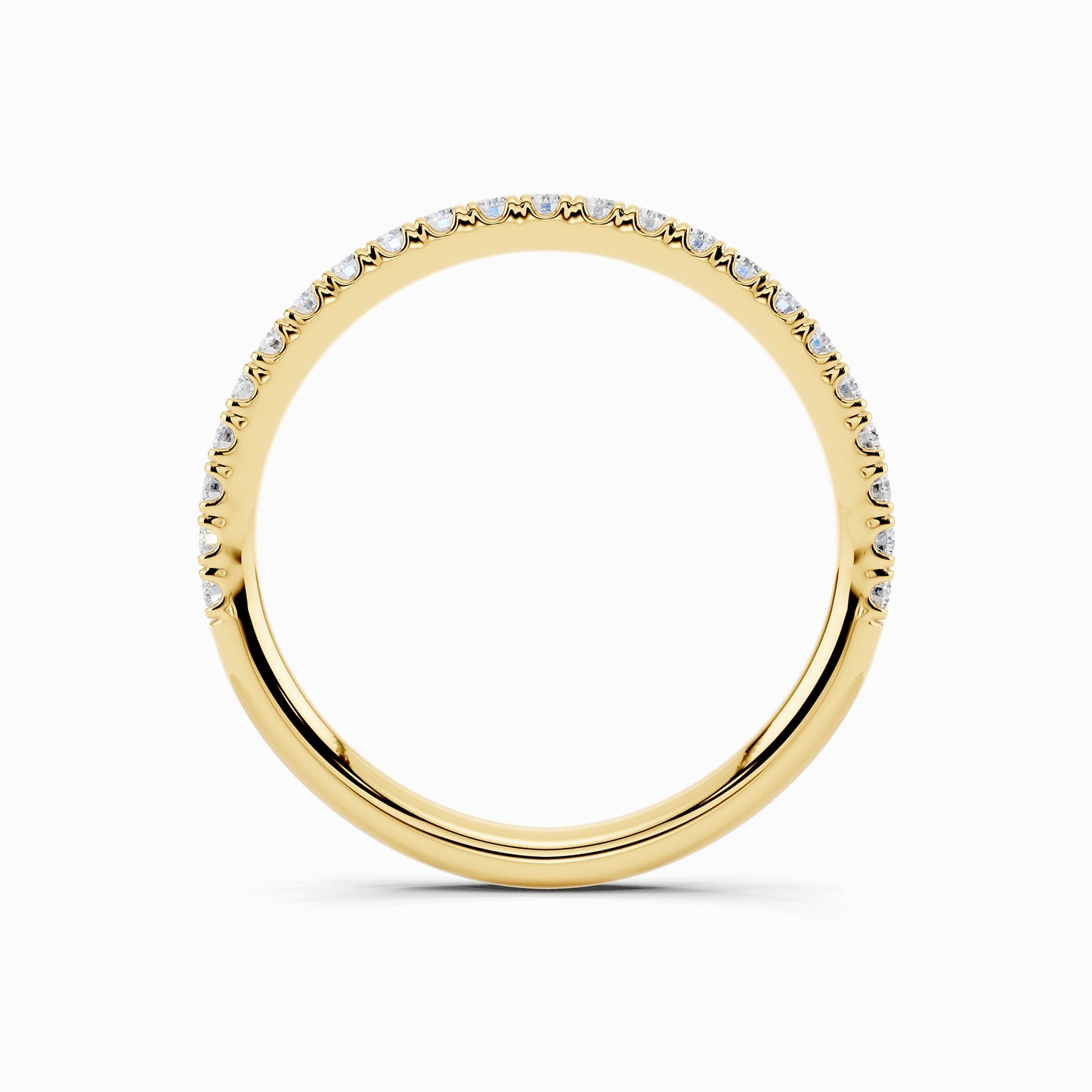 Roseline Half Eternity 0.21 Carat Round Cut Wedding Ring