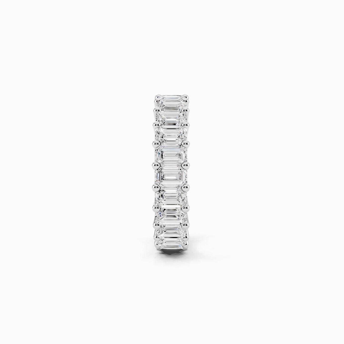 Lantana Emerald Cut Eternity Wedding Ring