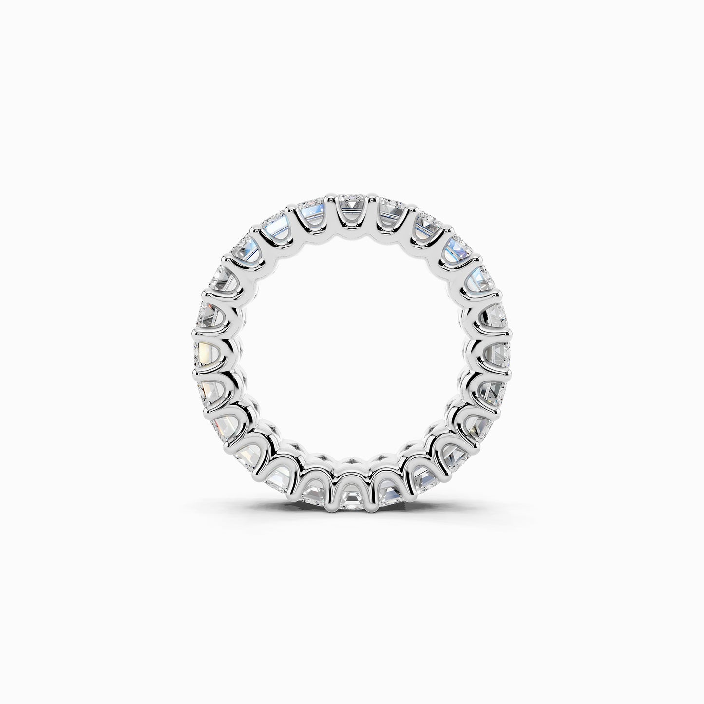 Lantana Emerald Cut Eternity Wedding Ring